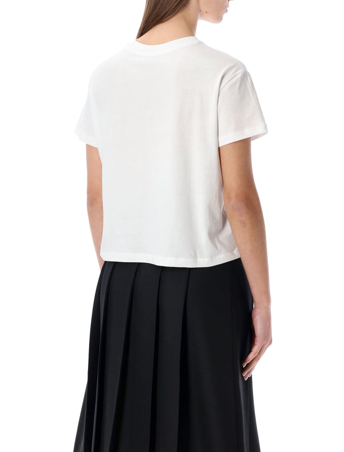 A.P.C. Rue Madame heavy cotton boxy t-shirt White Dark Navy Biological Tshirt