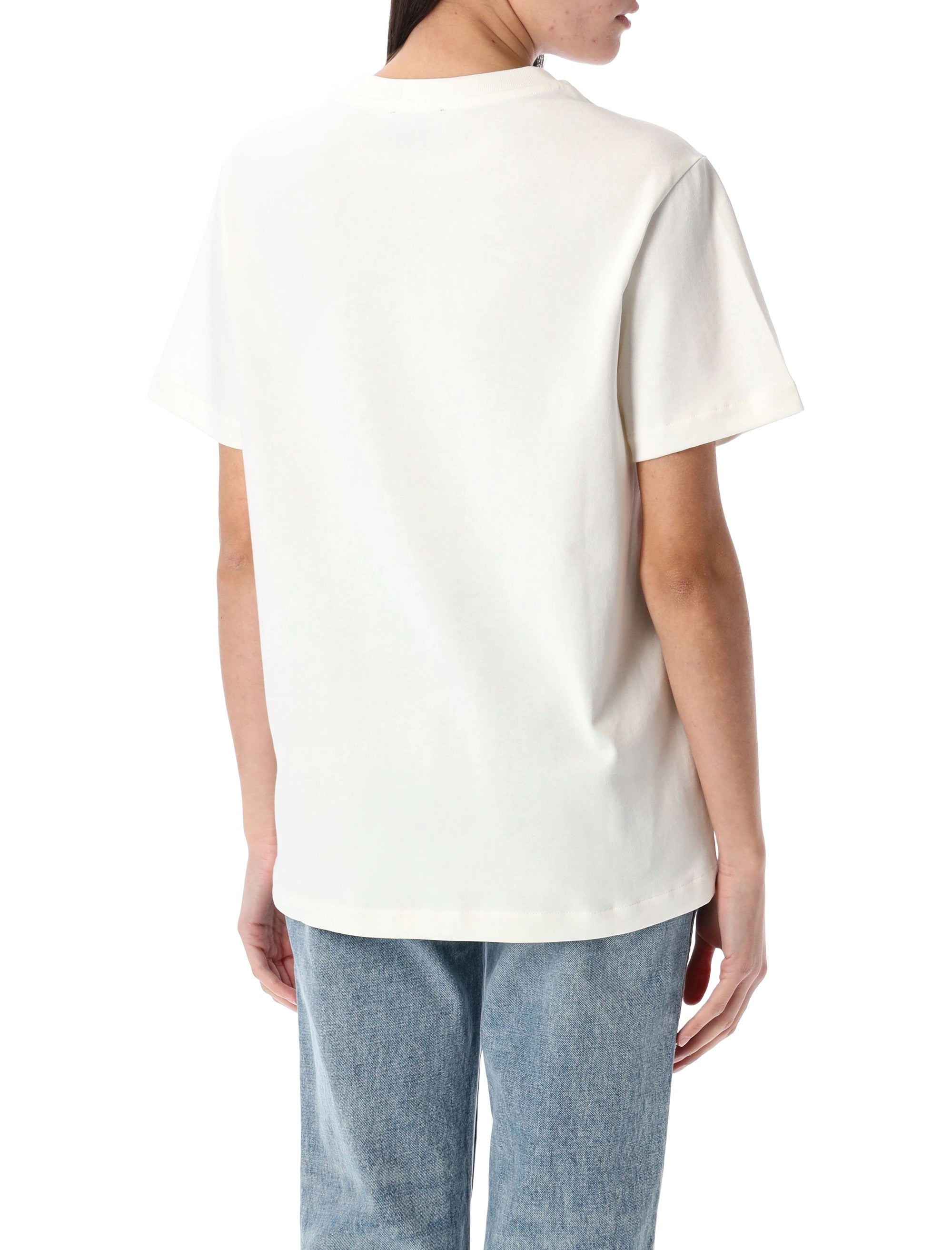 A.P.C. Rue Madame heavy cotton standard t-shirt White Dark Navy Biological Tshirt