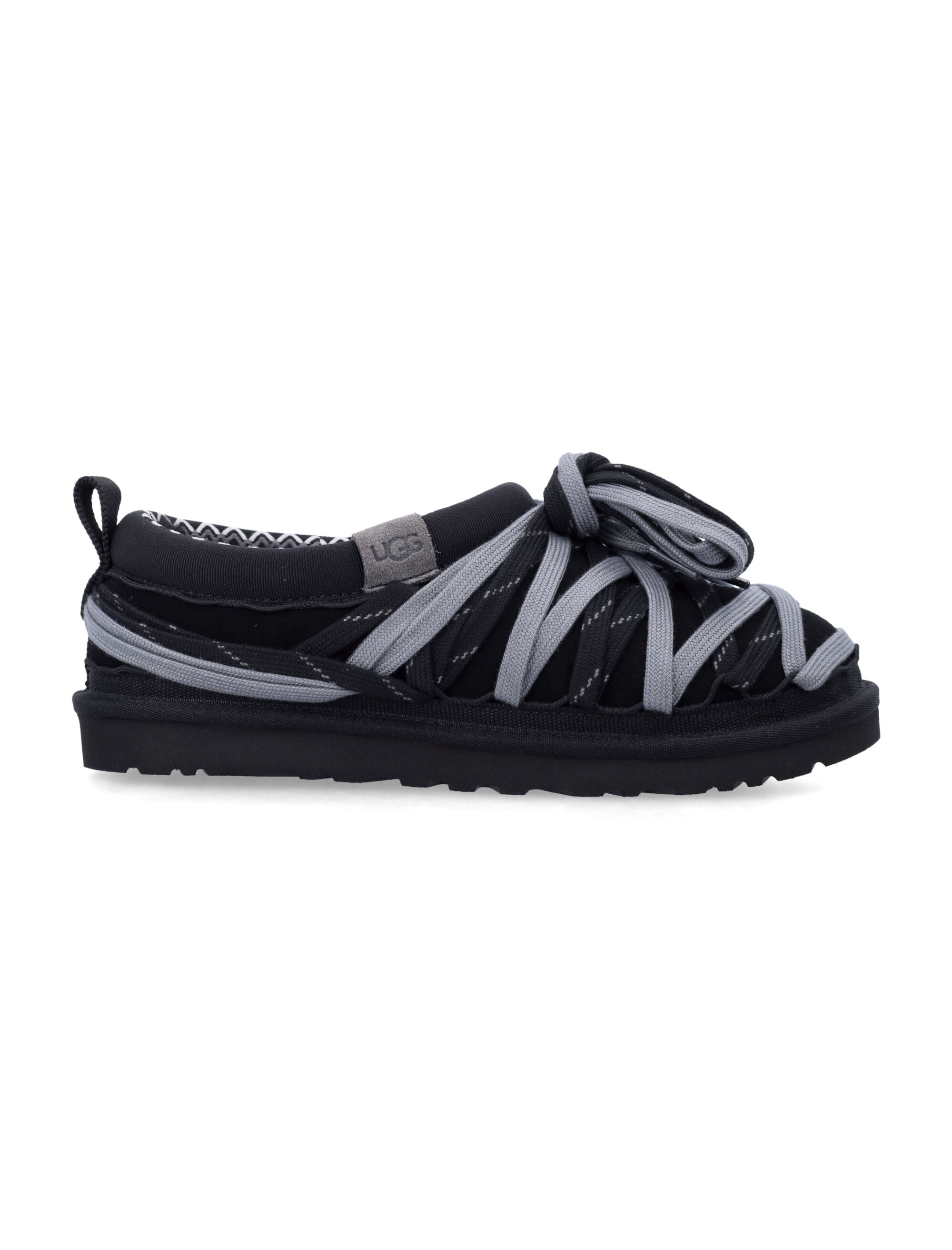 UGG Mens Tasman Lace Loafers Black Upper Flat Shoes