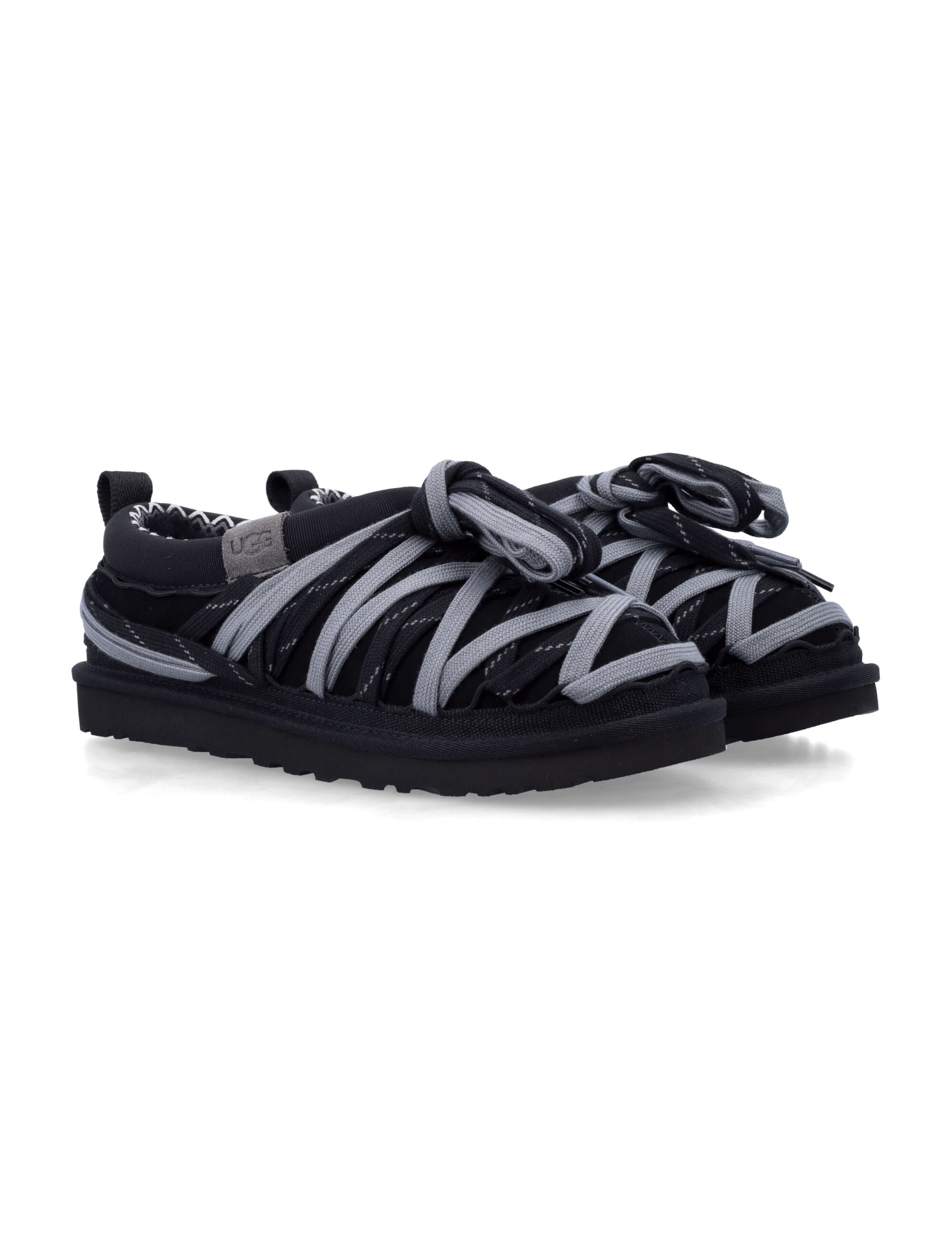 UGG Mens Tasman Lace Loafers Black Upper Flat Shoes