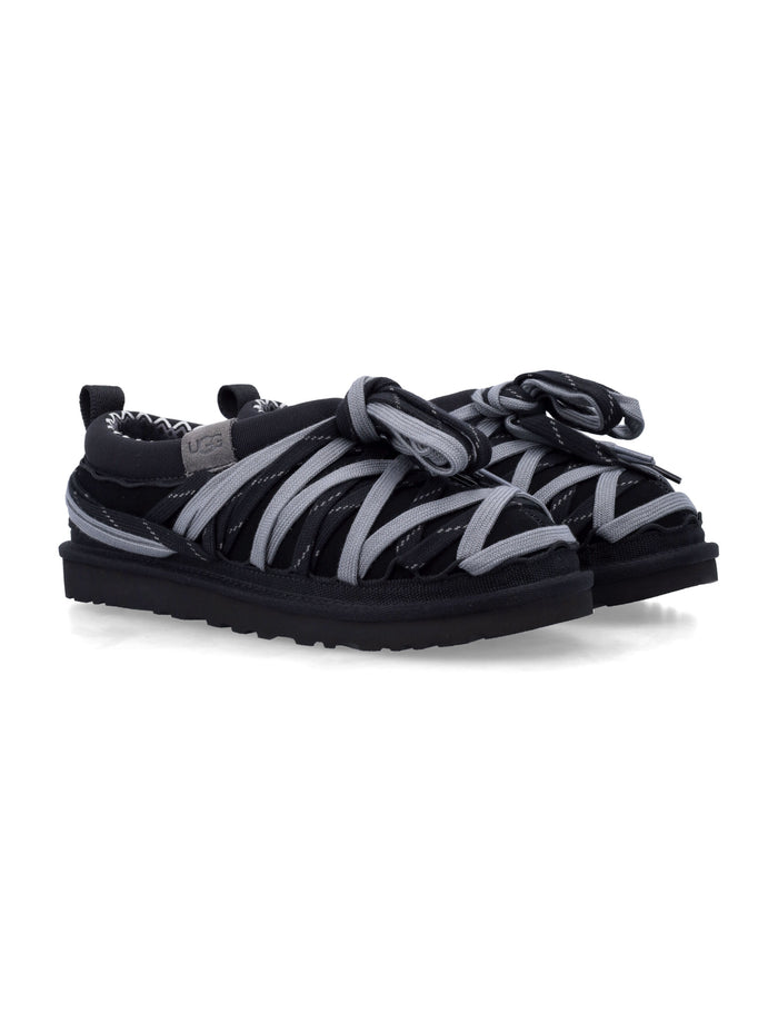 UGG Mens Tasman Lace Loafers Black Upper Flat Shoes