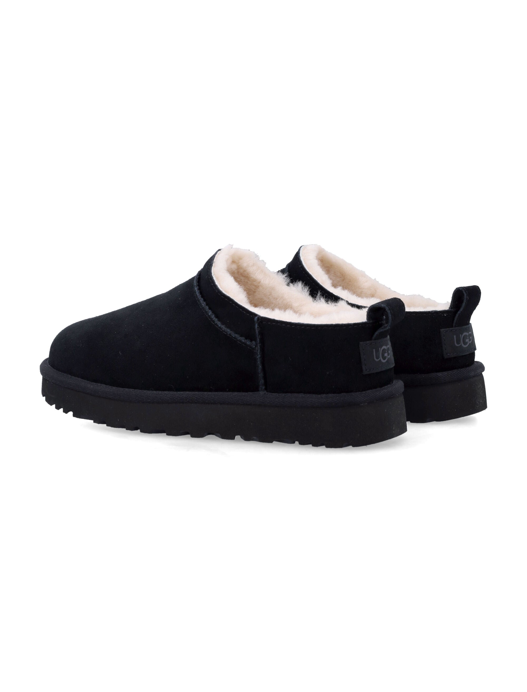 Mans UGG Classic Micro suede sheepskin boots Black Upper