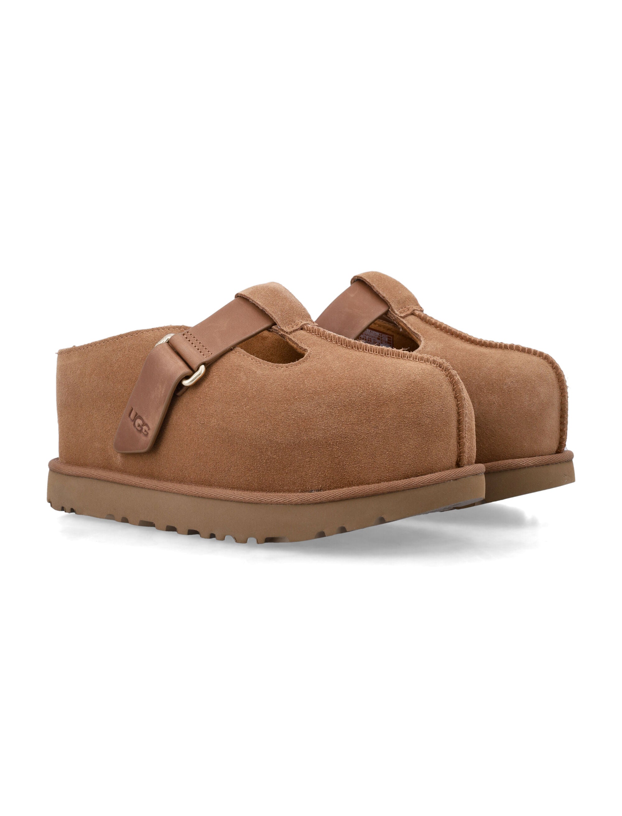 UGG Goldenstar Hi Suede Clog Chestnut Upper Mules