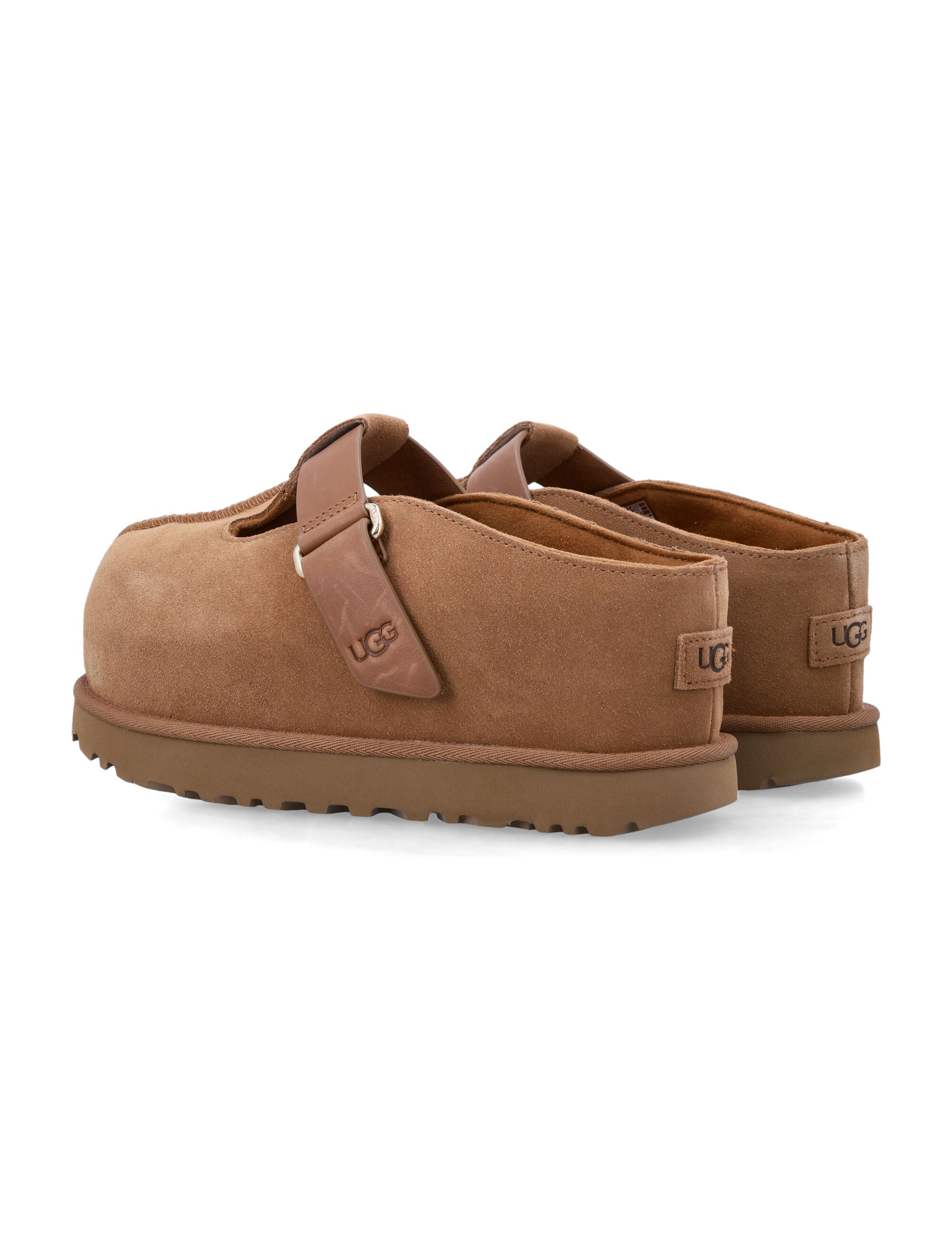 UGG Goldenstar Hi Suede Clog Chestnut Upper Mules