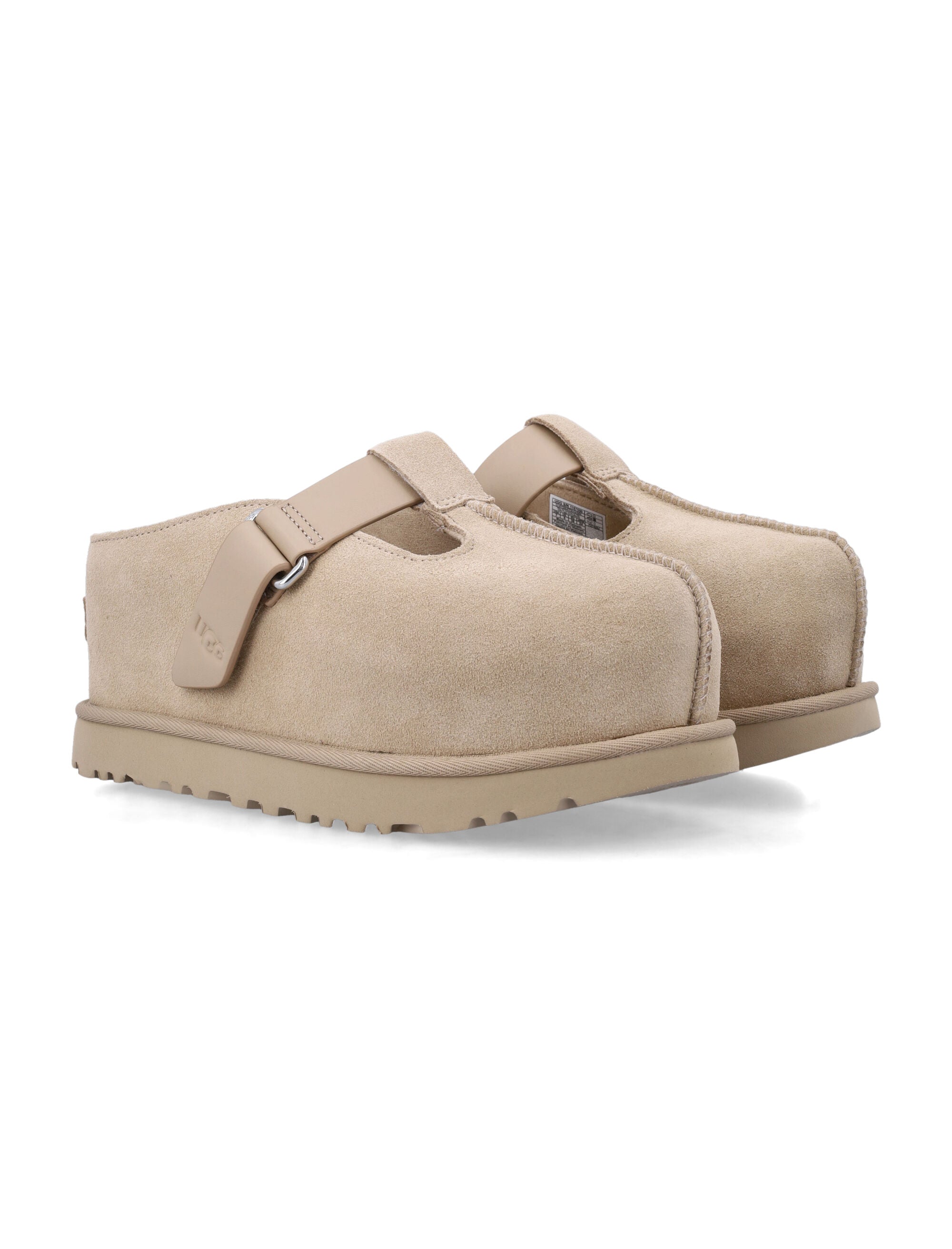 UGG Goldenstar Hi Suede Clog Sand Upper Mules