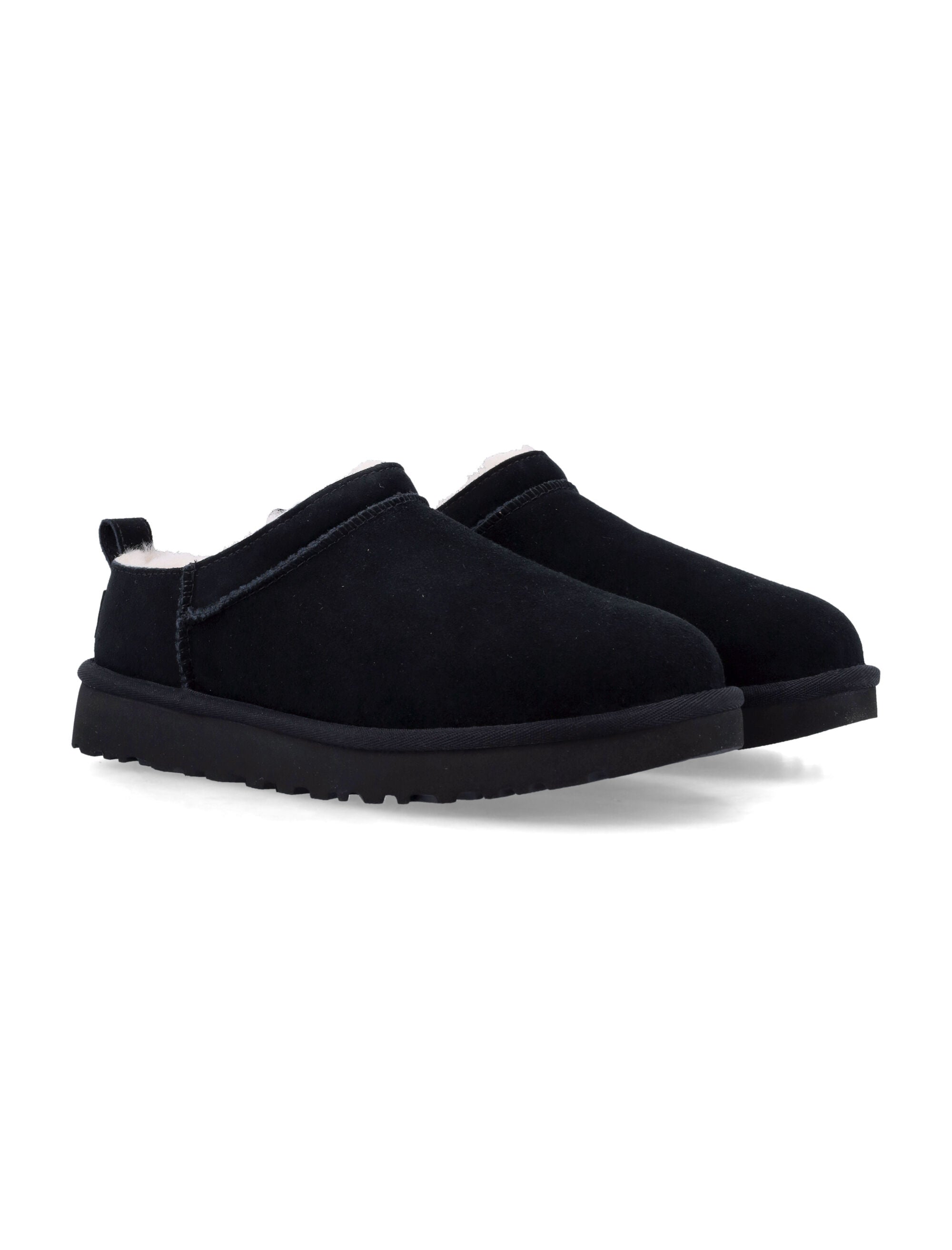 UGG Classic Micro suede sheepskin boots Black Upper Mules