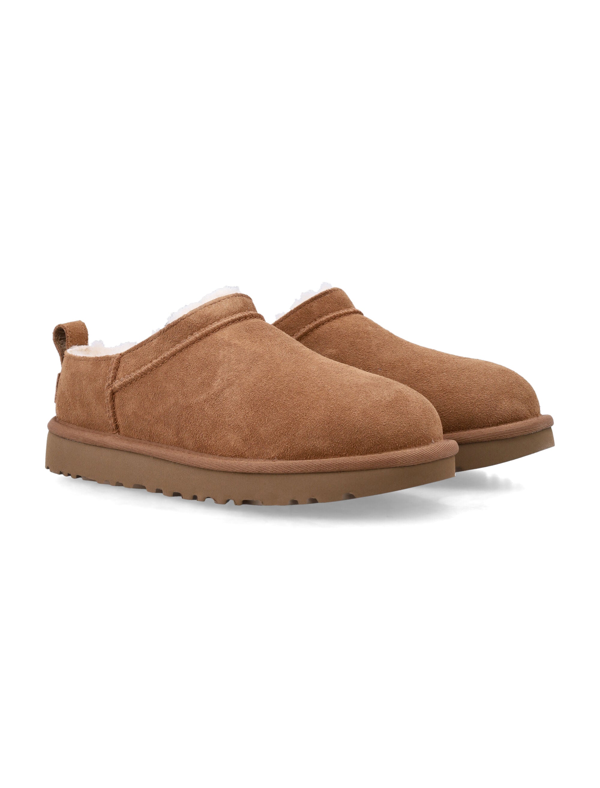 UGG Classic Micro suede sheepskin boots Chestnut Upper Mules
