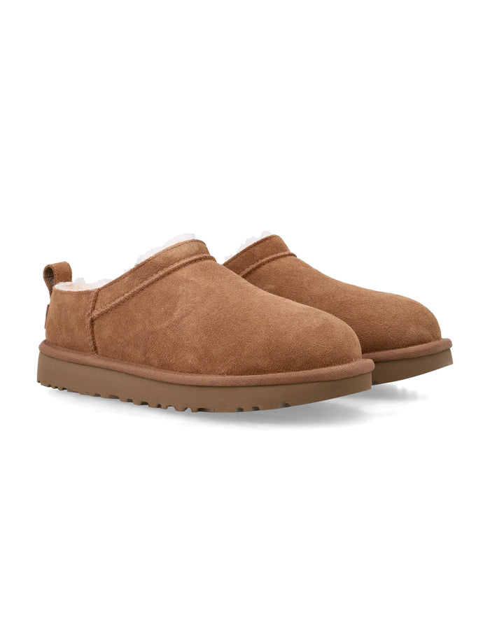 UGG Classic Micro suede sheepskin boots Chestnut Upper Mules