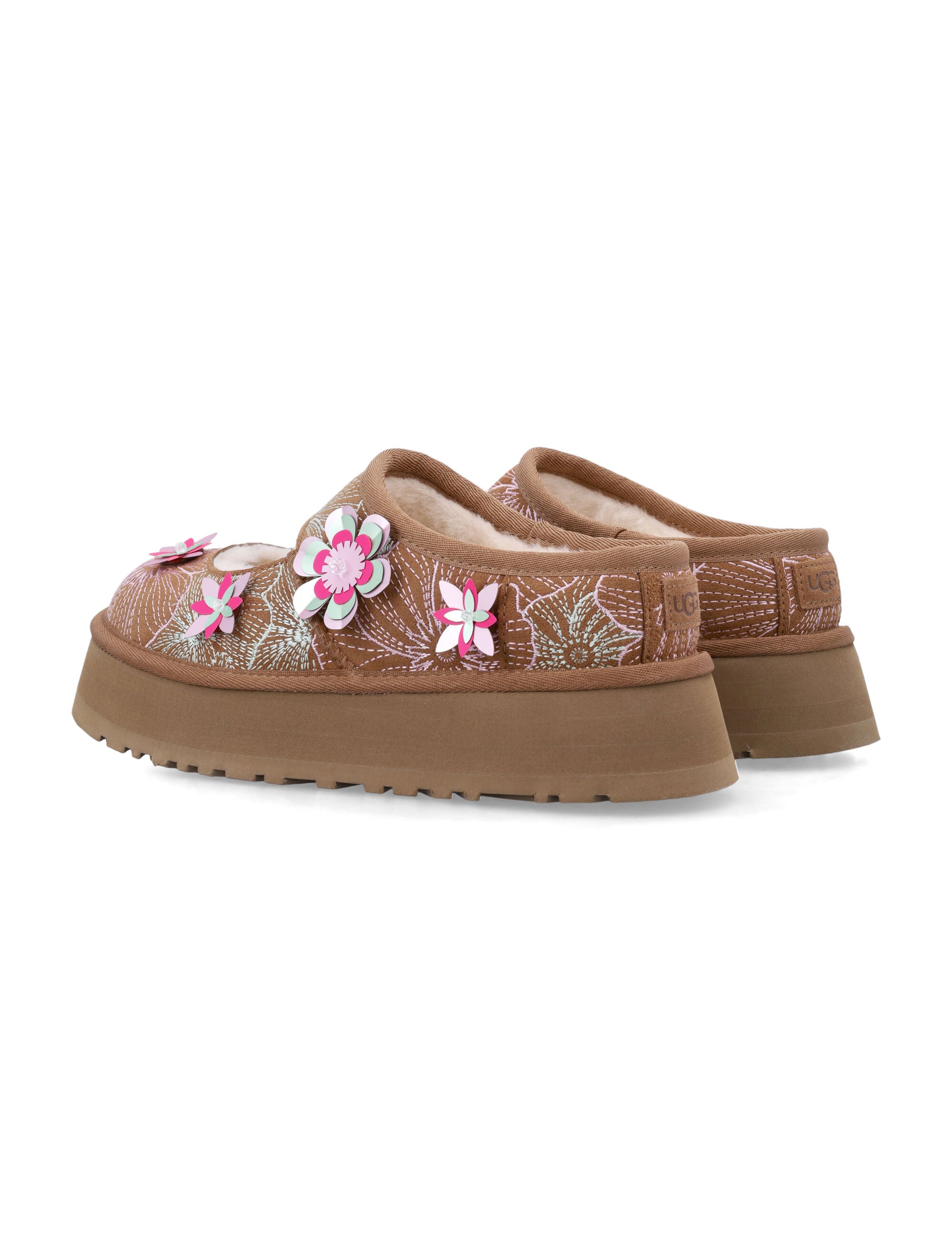 UGG Bea Meadow Mary Jane Platform Chestnut Upper Flat Shoes