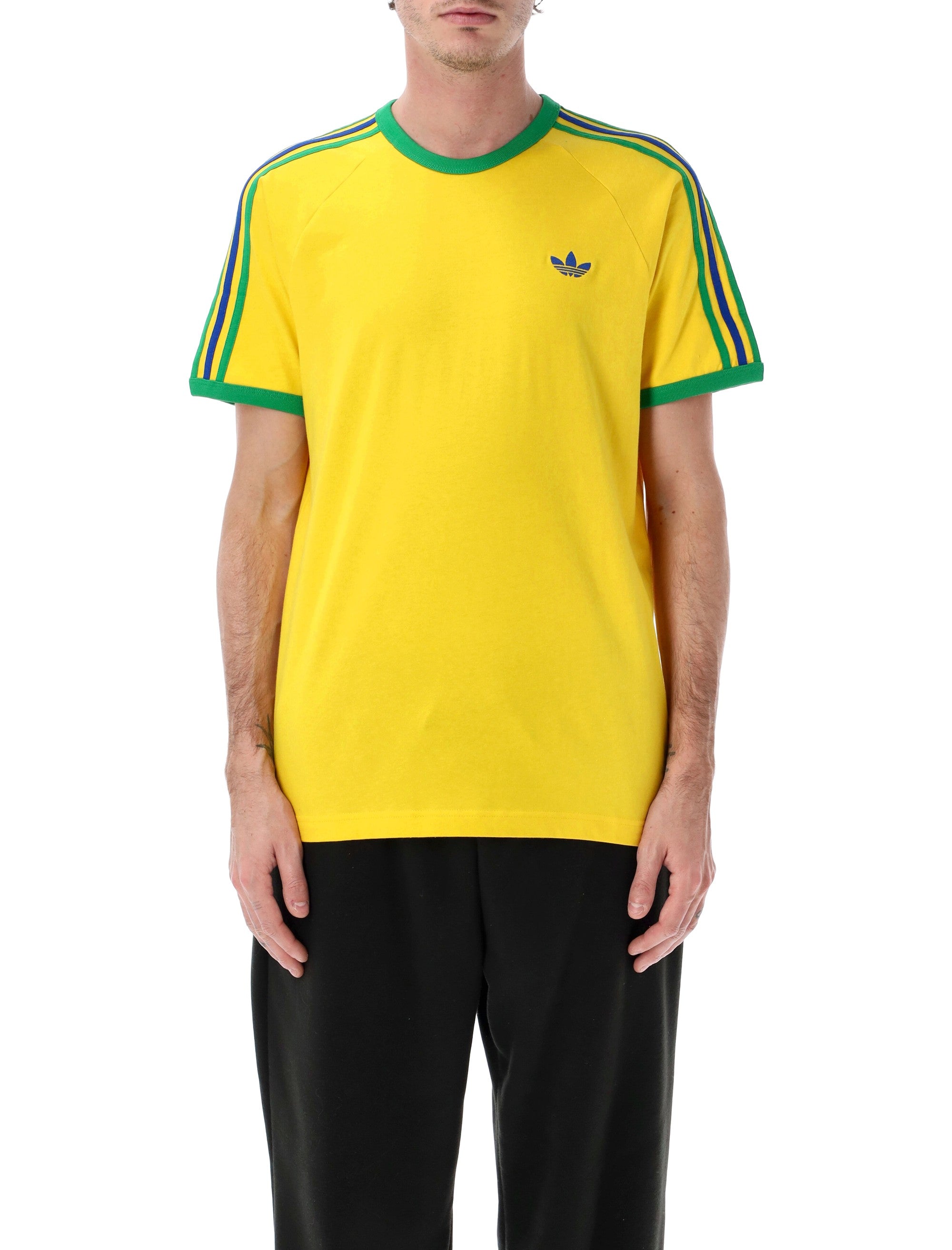 Adidas 3-Stripes Adicolor cotton t-shirt Eqt Yellow