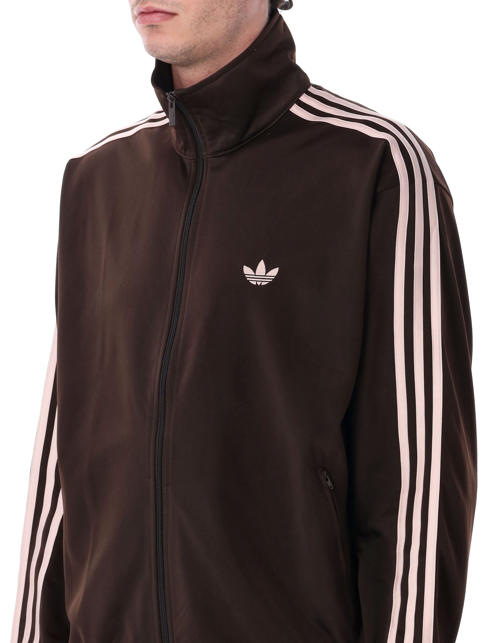 adidas Originals Firebird loose-fit track top Aurora Coffee Recycled Polyester Sweatshirt