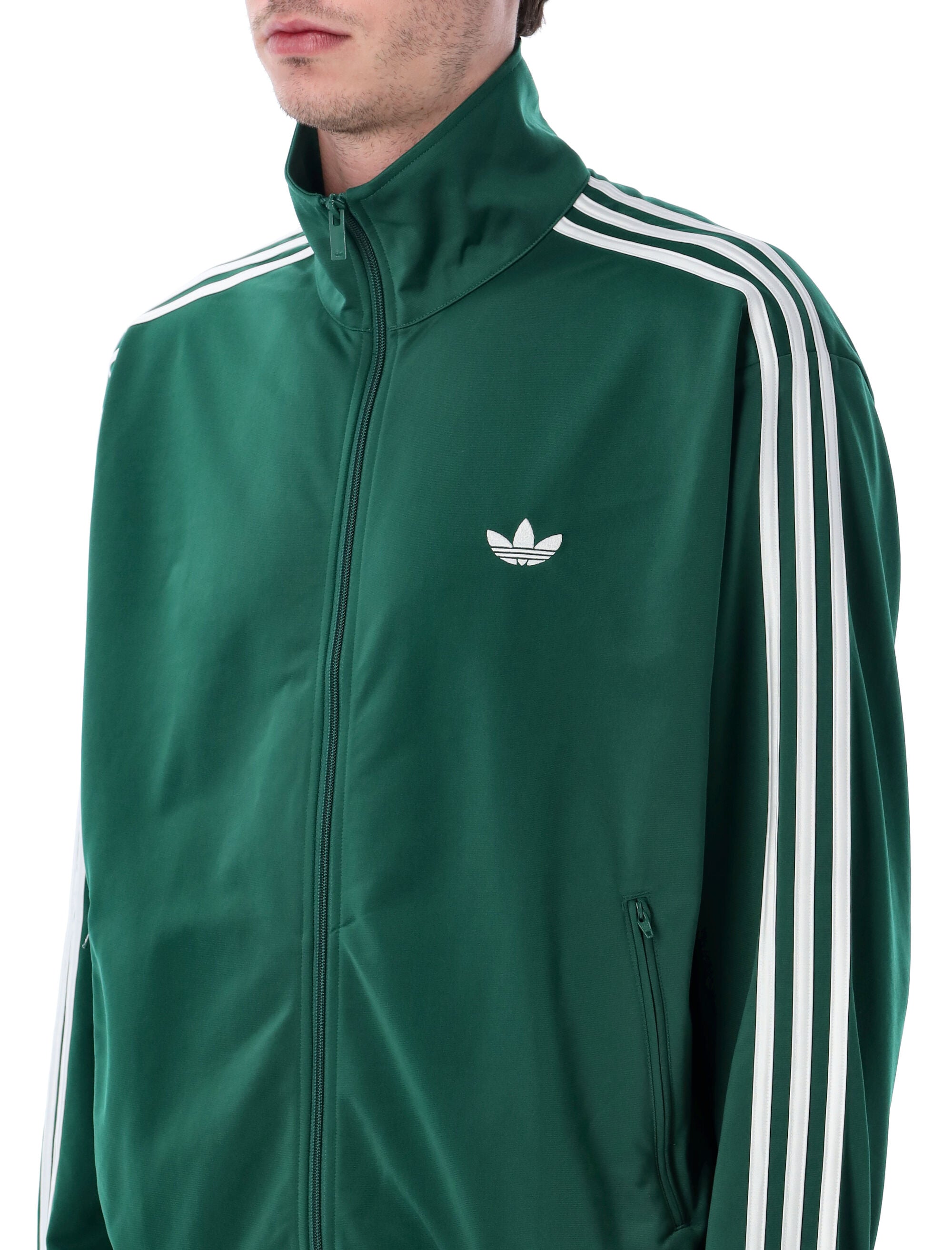 Adidas Originals Firebird Green Track Top Cgreen Recycled Polyester Sweatshirt