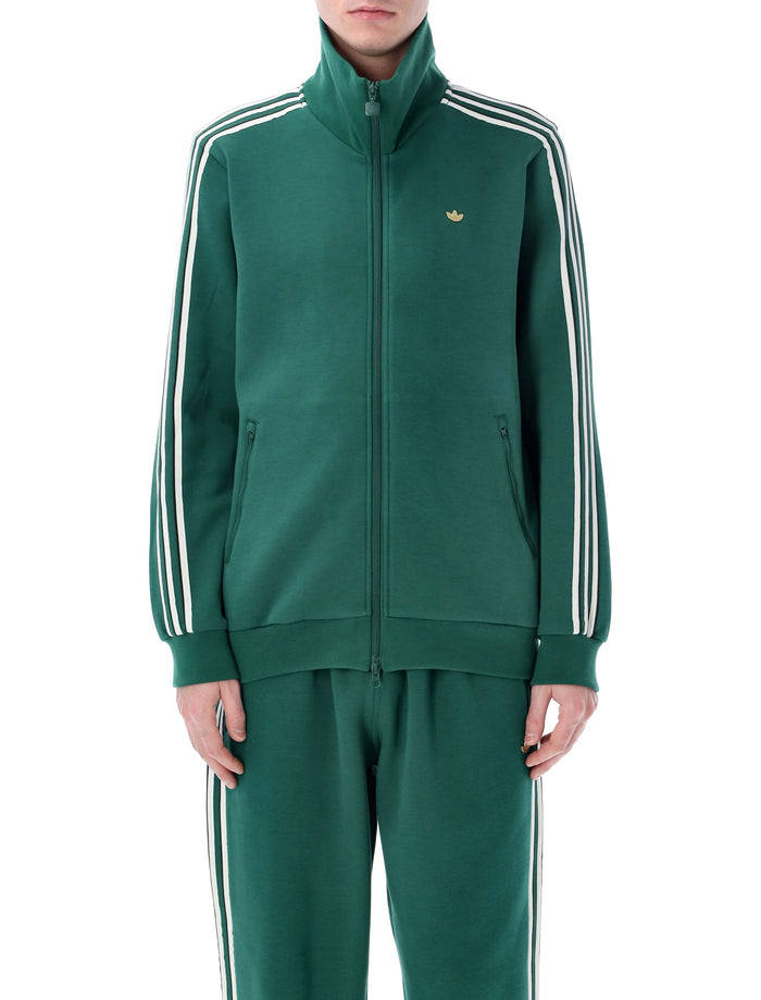 Adidas Classic Green Track Top Cotton Sweatshirt