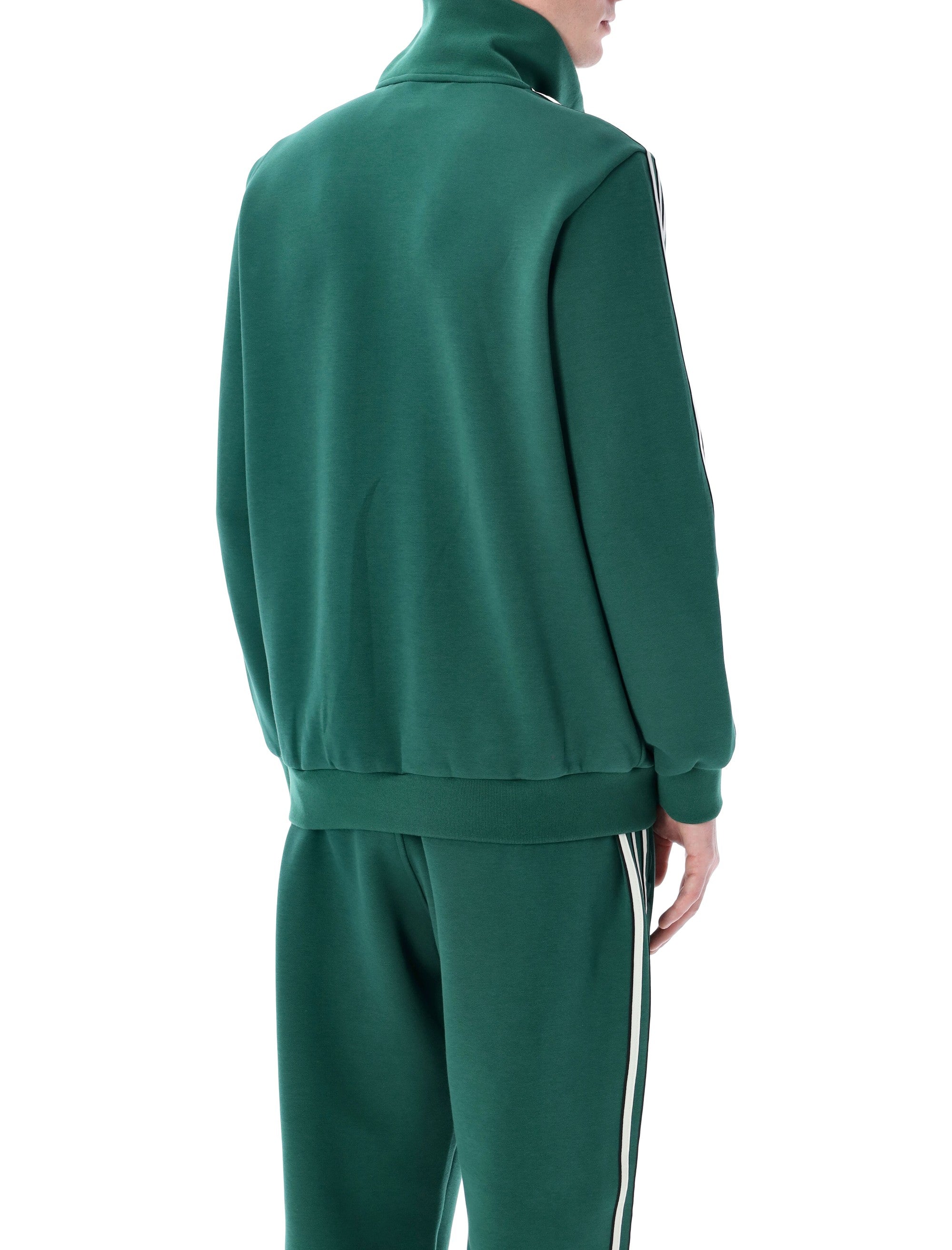 adidas Classic green track top Cotton Sweatshirt