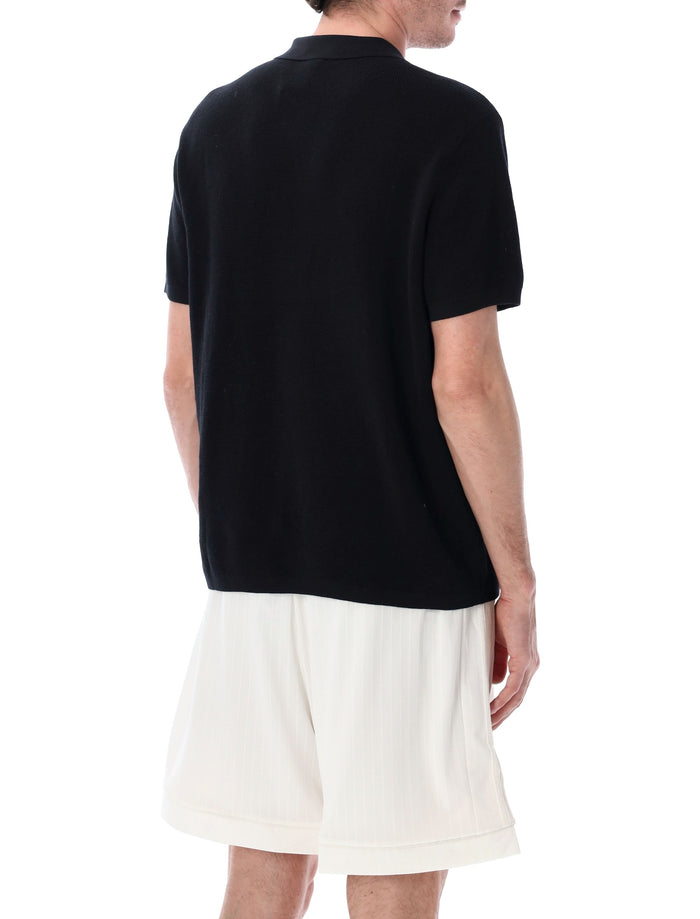 Adidas Originals Premium Cotton Polo Black T-shirt