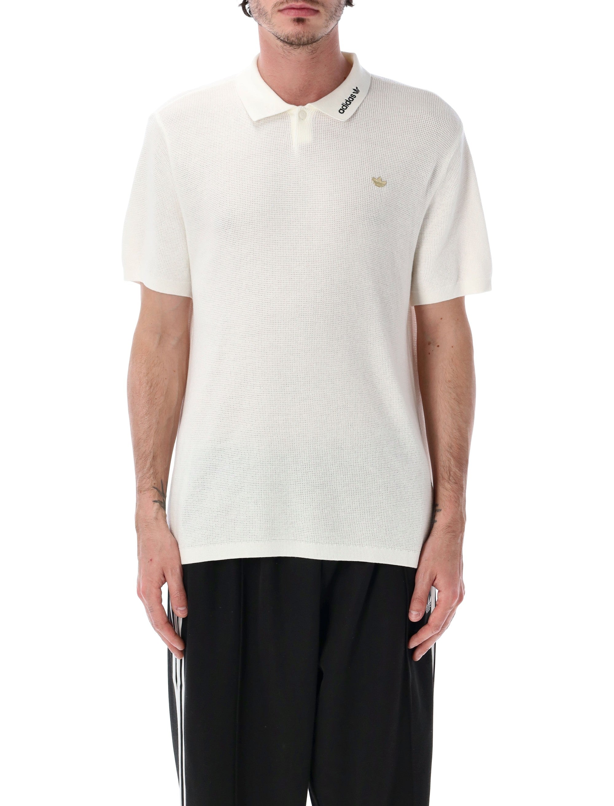 Adidas Originals Premium Polo Cloud White Cotton T-shirt