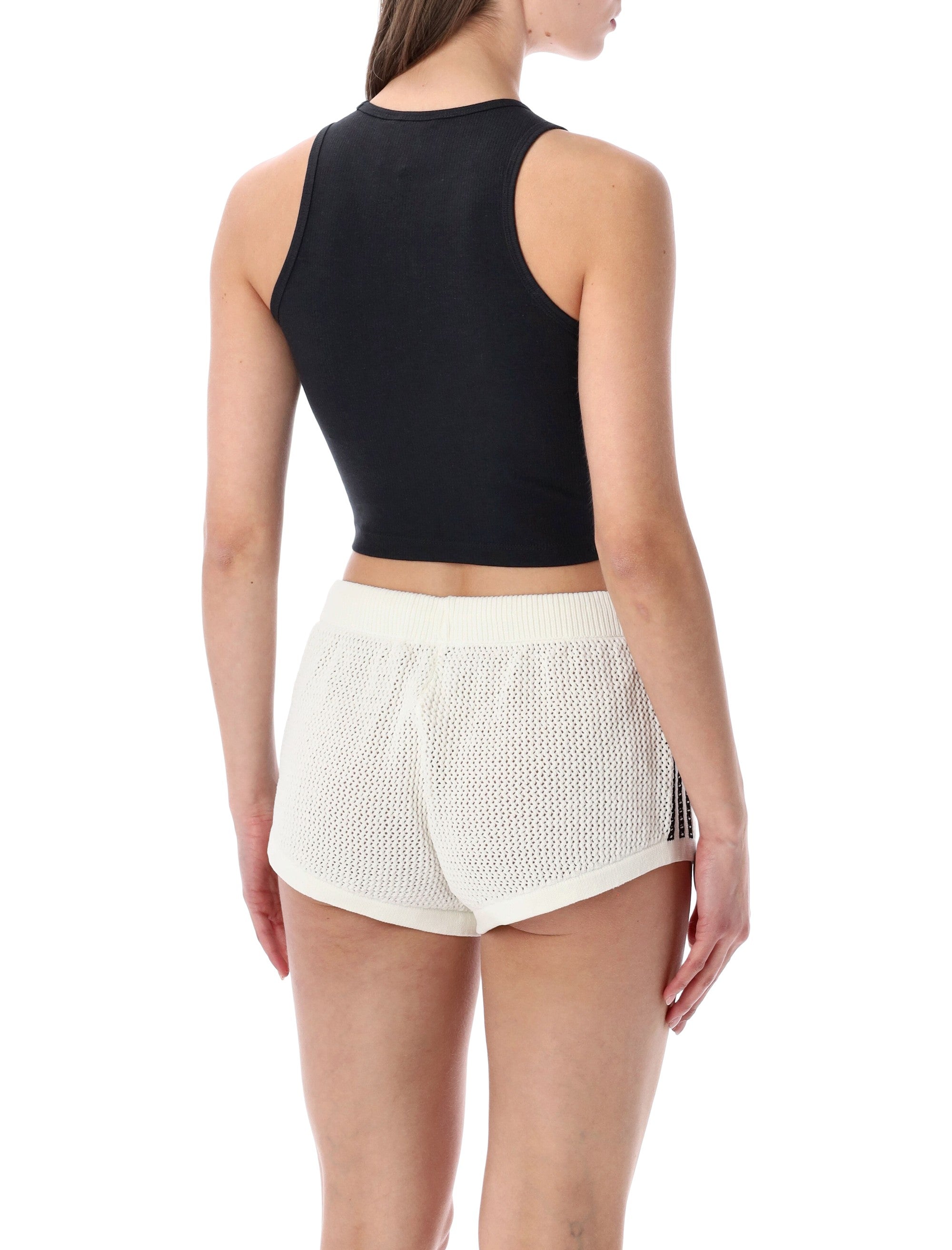 Adidas Originals Essentials cropped tank top Black Cotton