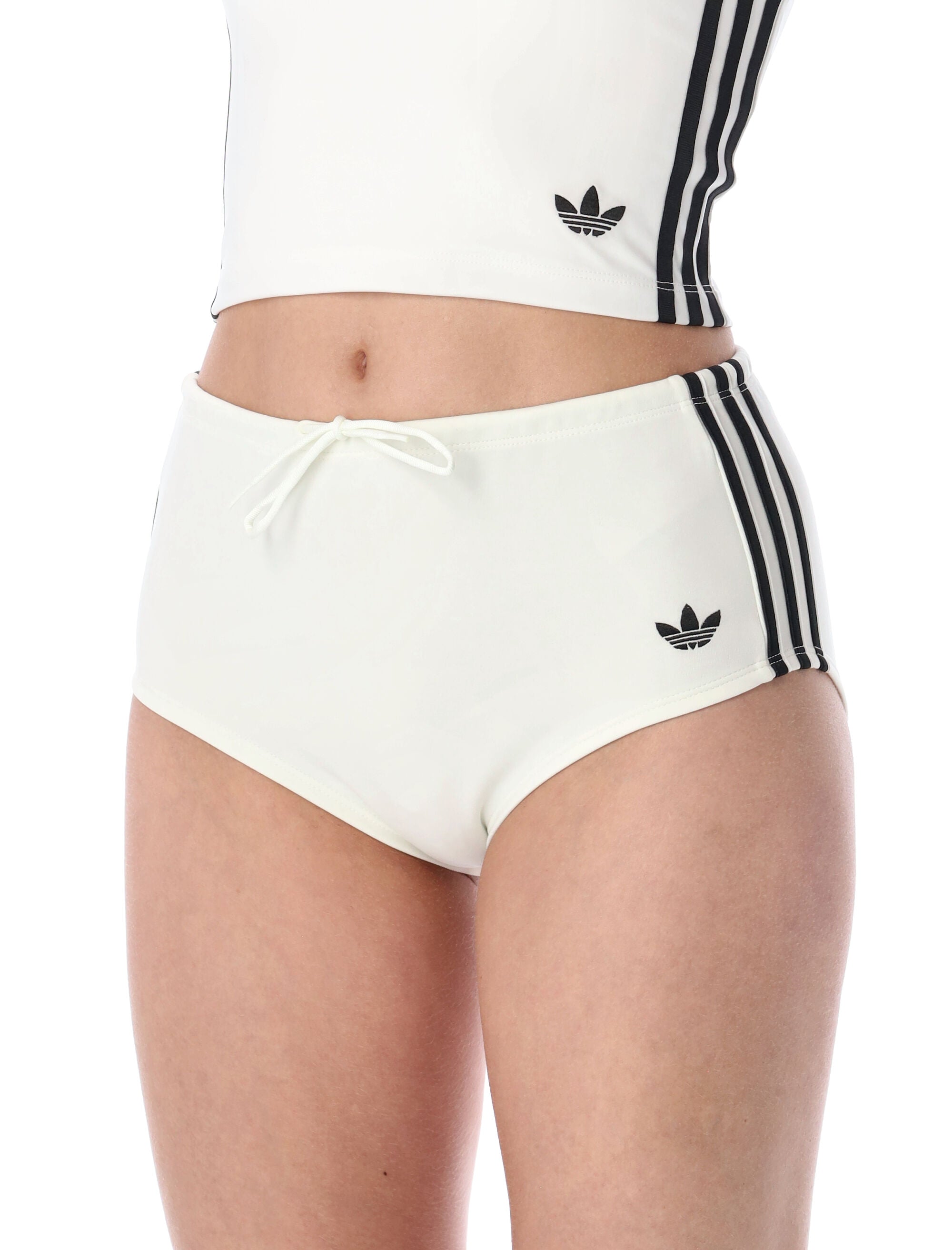 adidas Originals white Sport tight shorts Cotton
