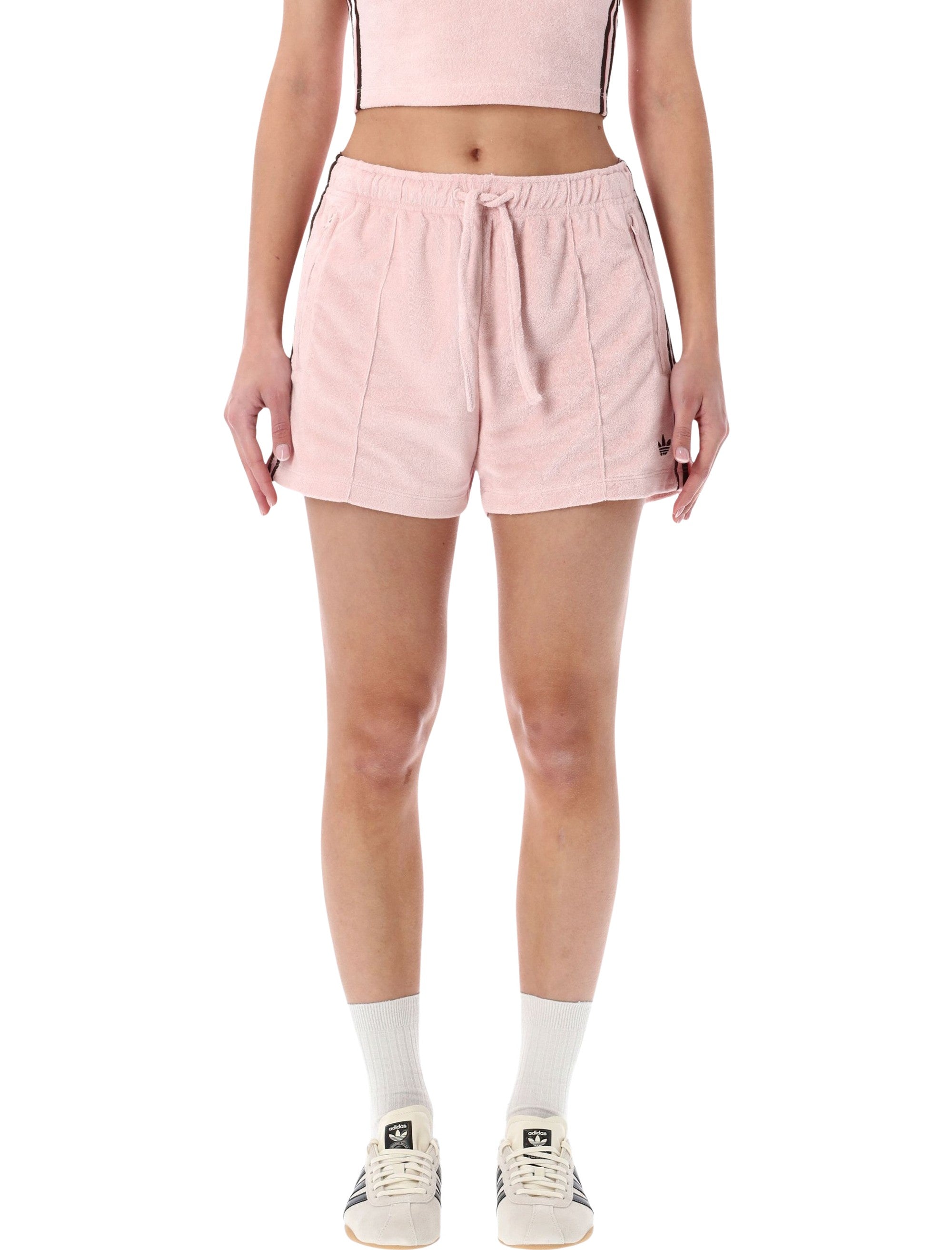 Adidas Originals pink terry shorts Sandy Cotton