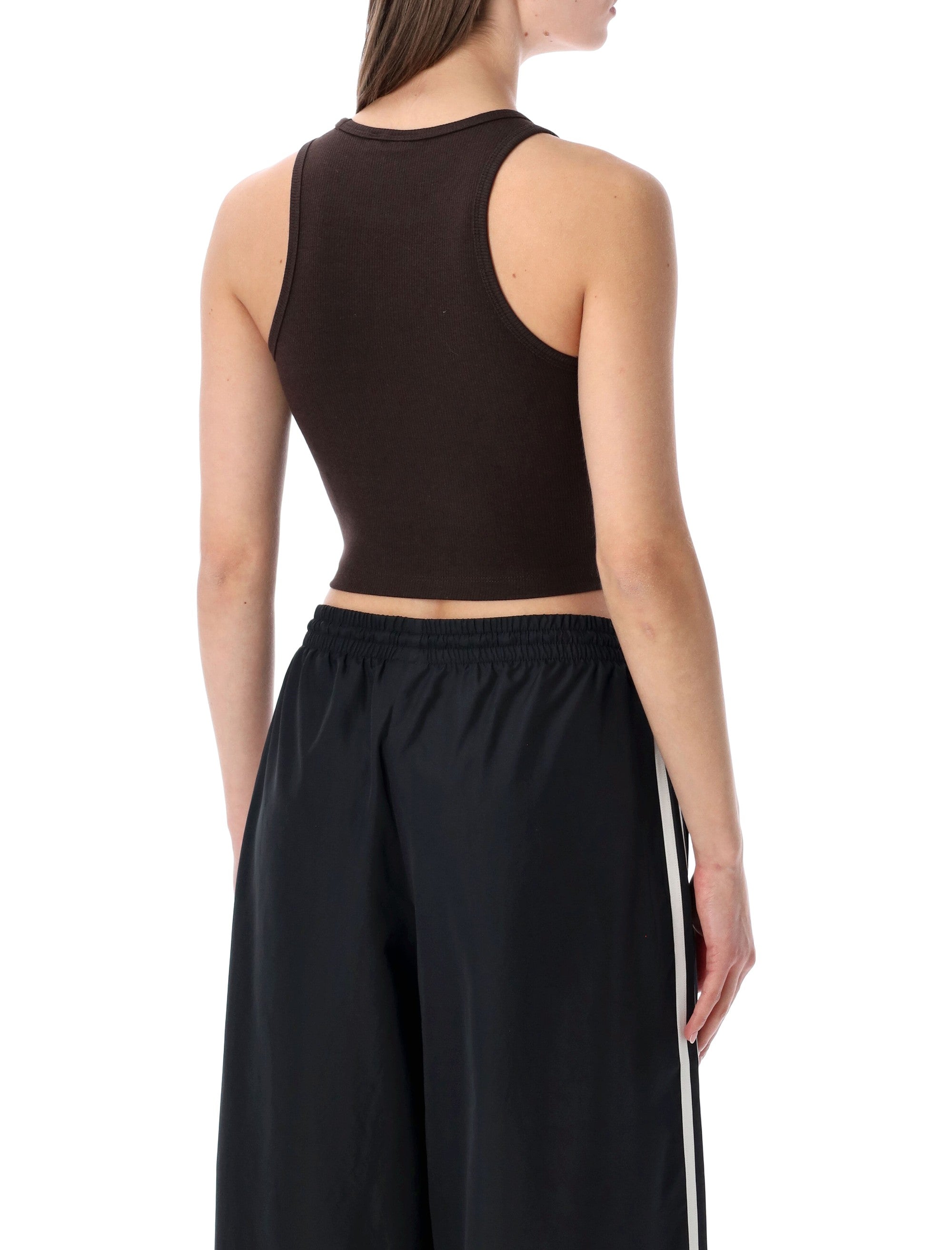 Adidas Originals Essentials ribbed tank top - coffee Aurora Coffe Cotton