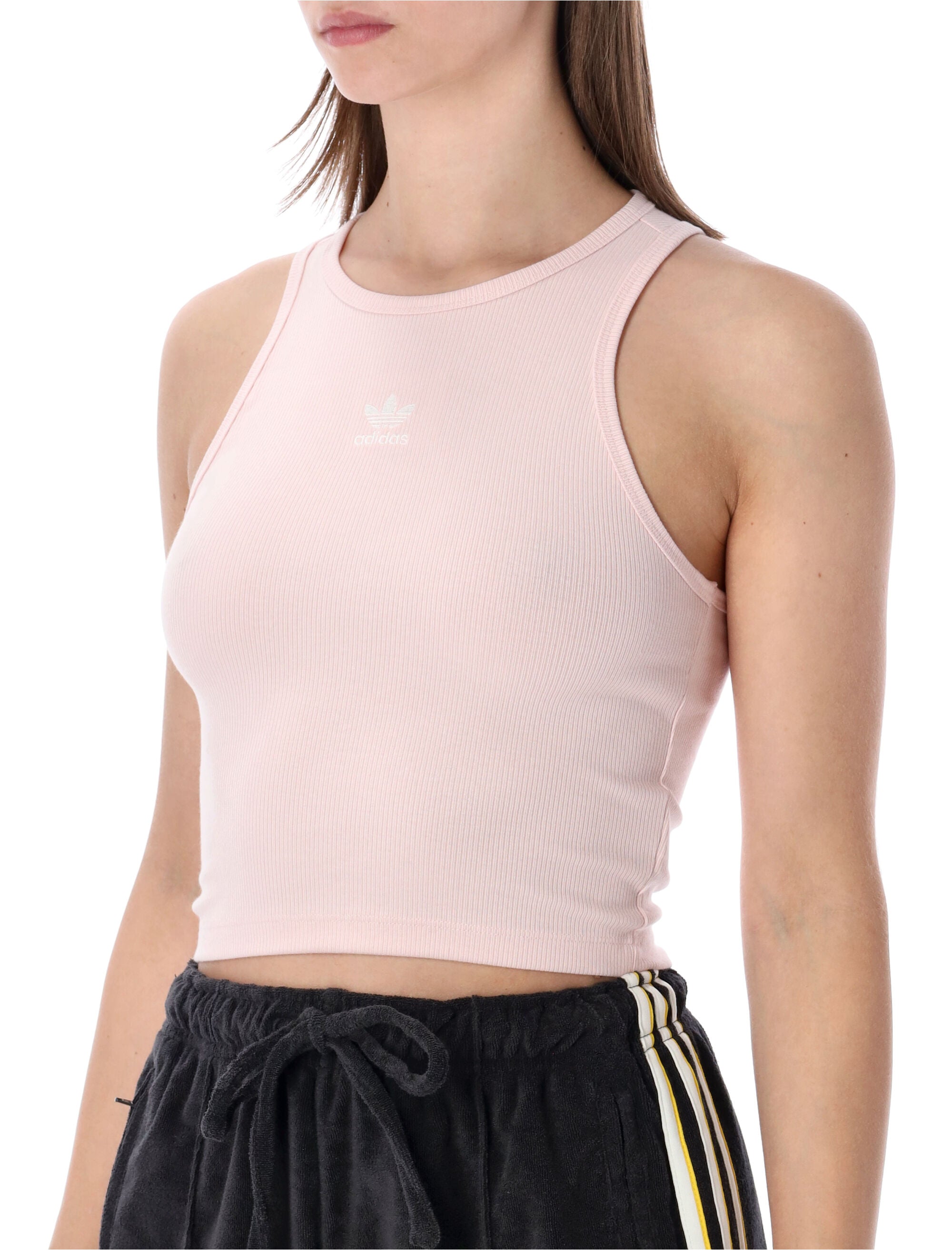 Adidas Originals Essentials ribbed tank top - pink Sandy Cotton