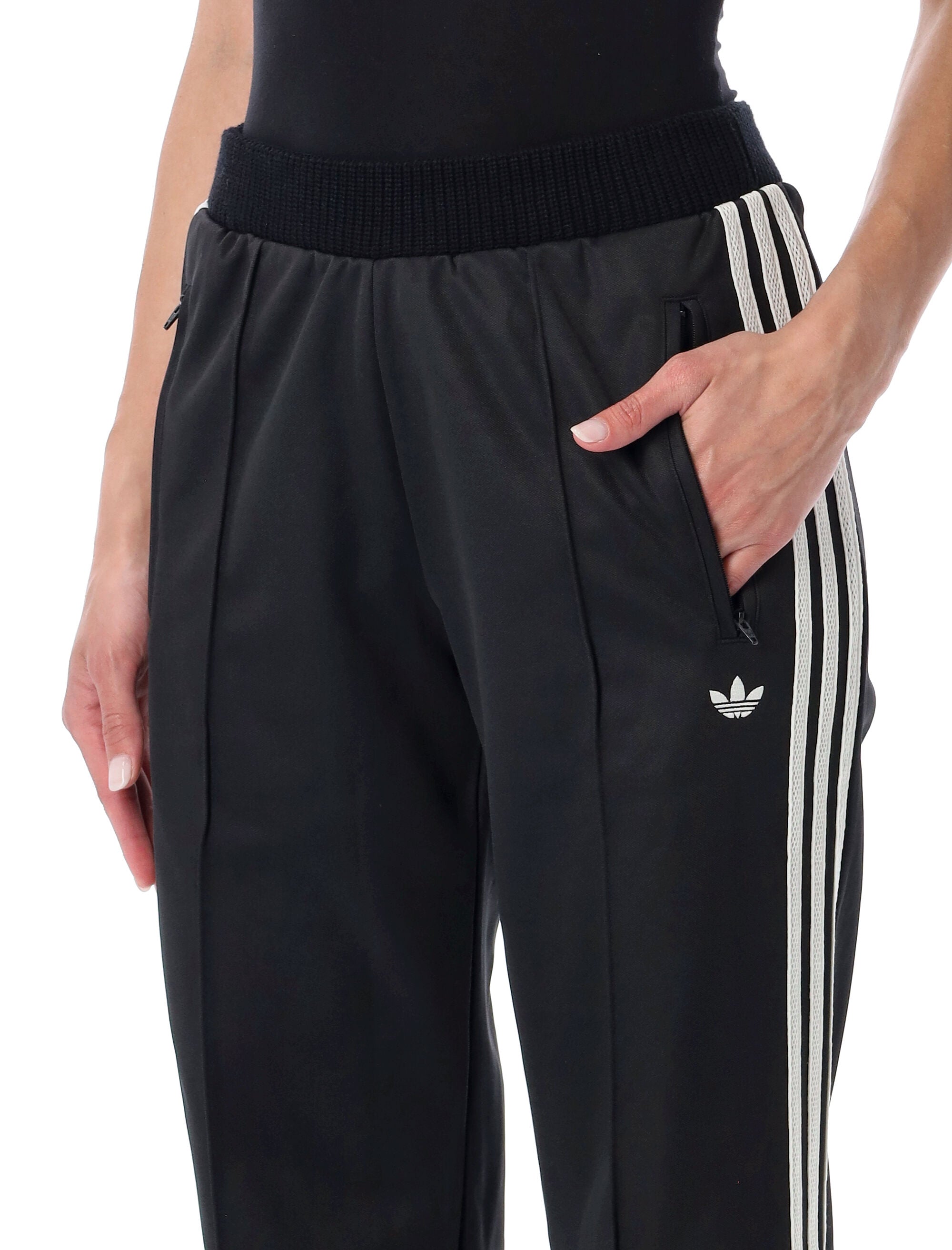 Adidas Originals Black Firebird Track Pants Cotton