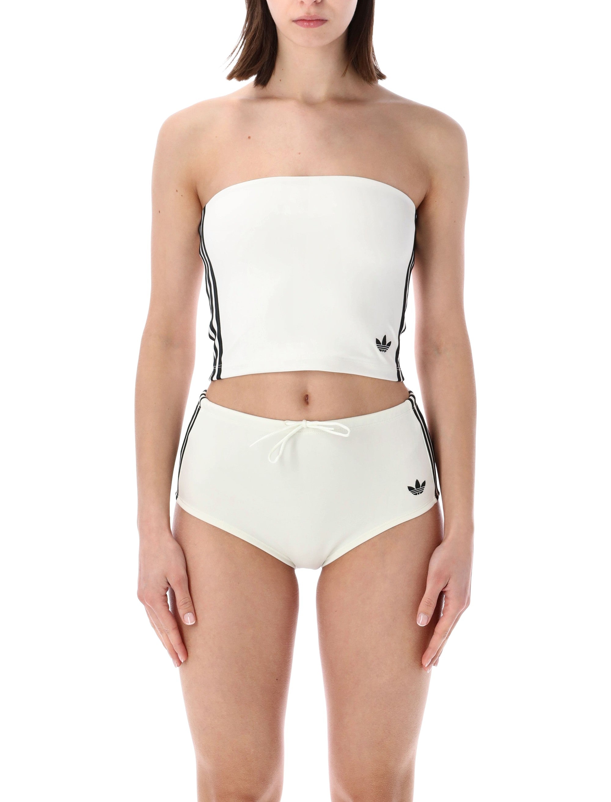 adidas Originals 3-Stripes tube top White Recycled Polyester