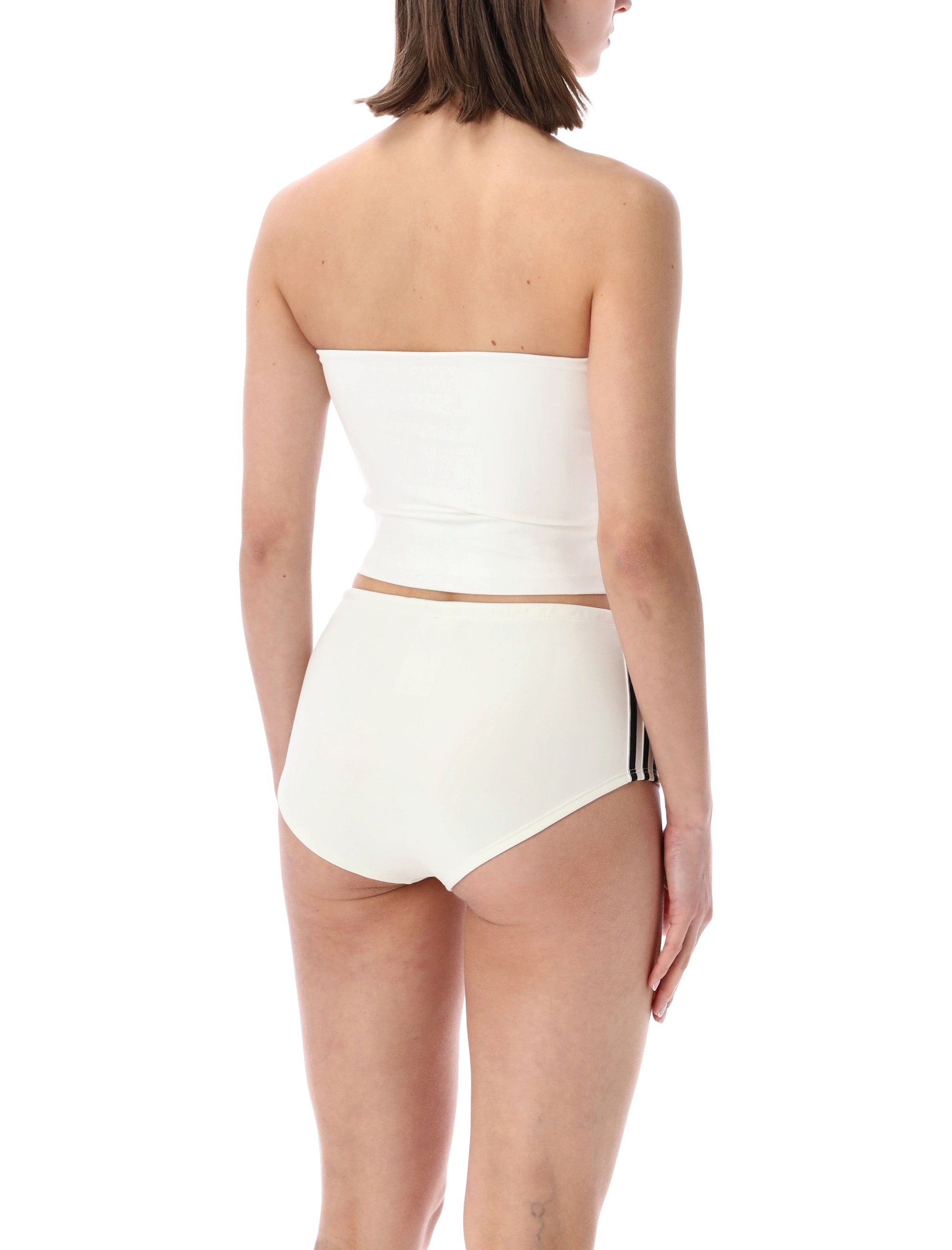 adidas Originals 3-Stripes tube top White Recycled Polyester