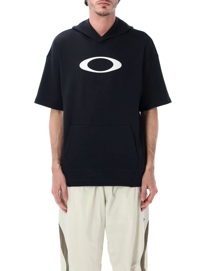 Oakley Enhance Fleece Short-Sleeve Hoodie Pitch Black Polyester Sweatshirt