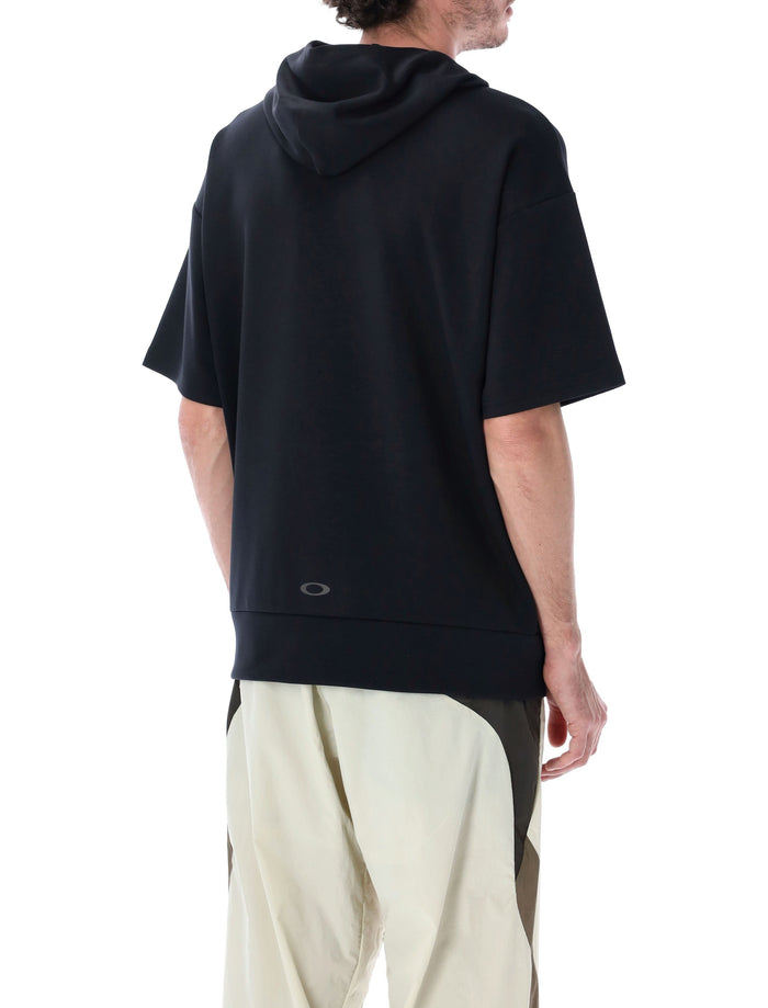 Oakley Enhance Fleece Short-Sleeve Hoodie Pitch Black Polyester Sweatshirt