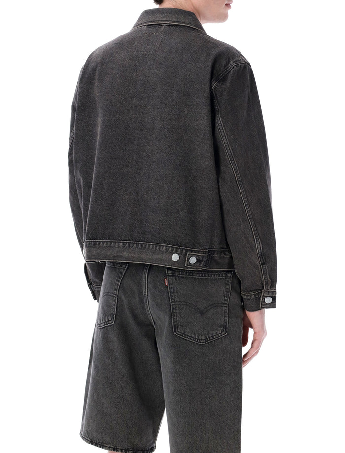 Levis denim trucker jacket Black Wash Cotton