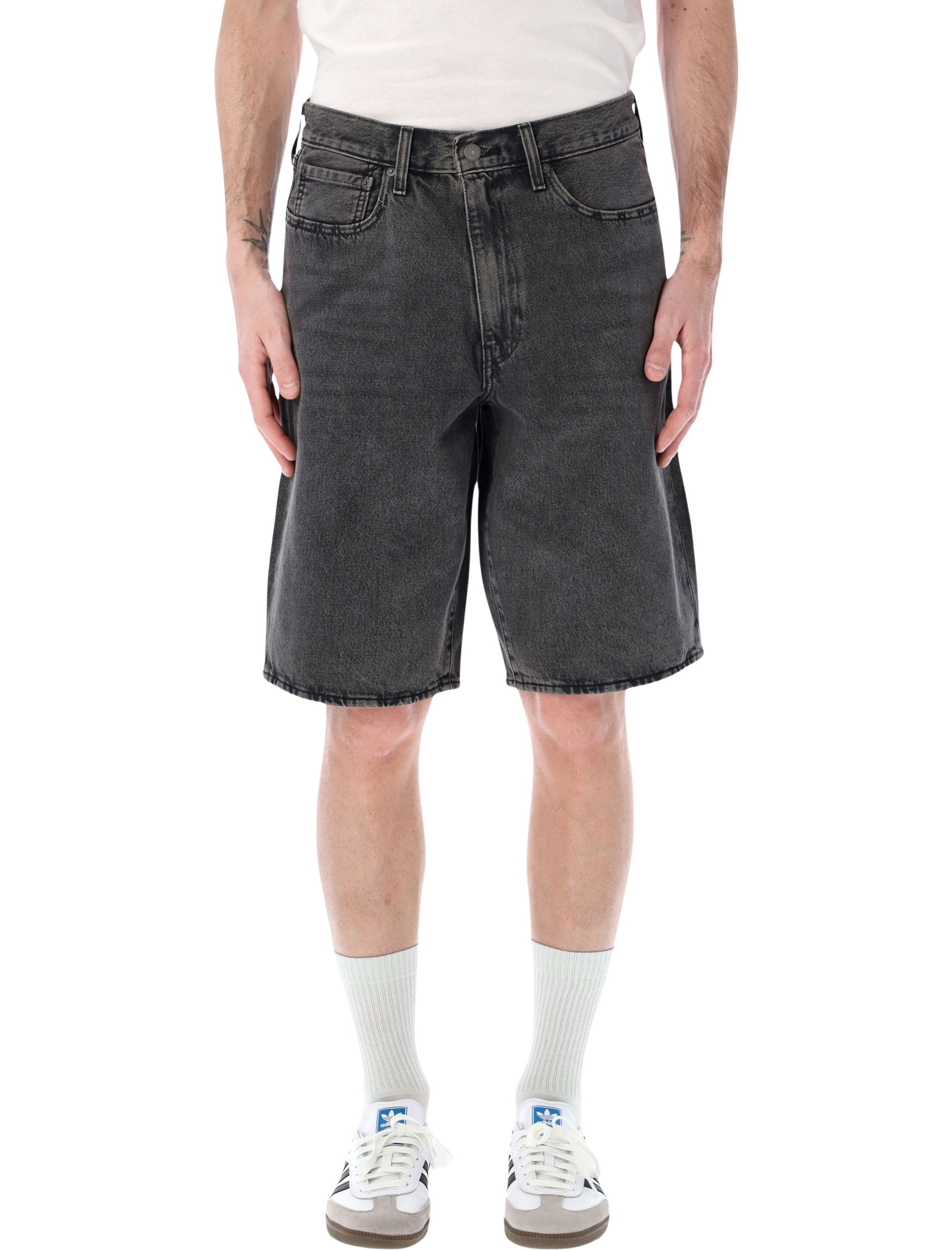 Levis® 478™ Baggy denim shorts Black Wash Cotton