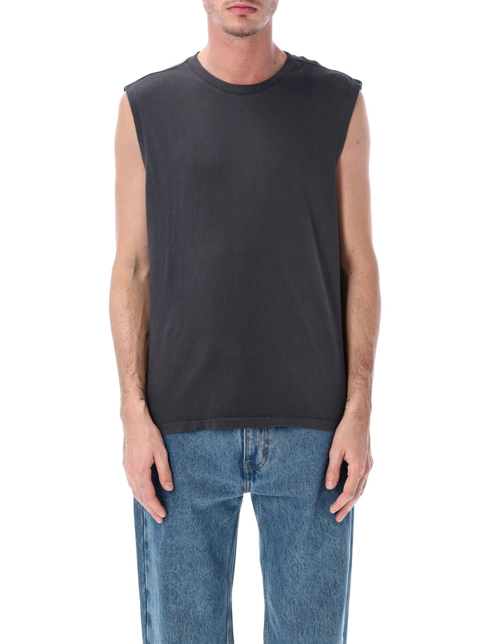 Levis Sleeveless Cotton T-Shirt Black Wash Tank
