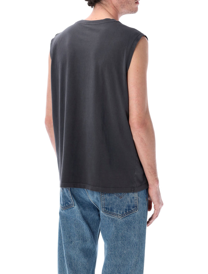 Levis Sleeveless Cotton T-Shirt Black Wash Tank