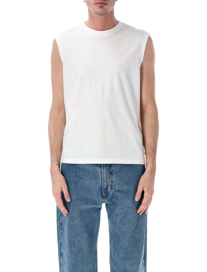 Levis Sleeveless Cotton T-Shirt White Tank