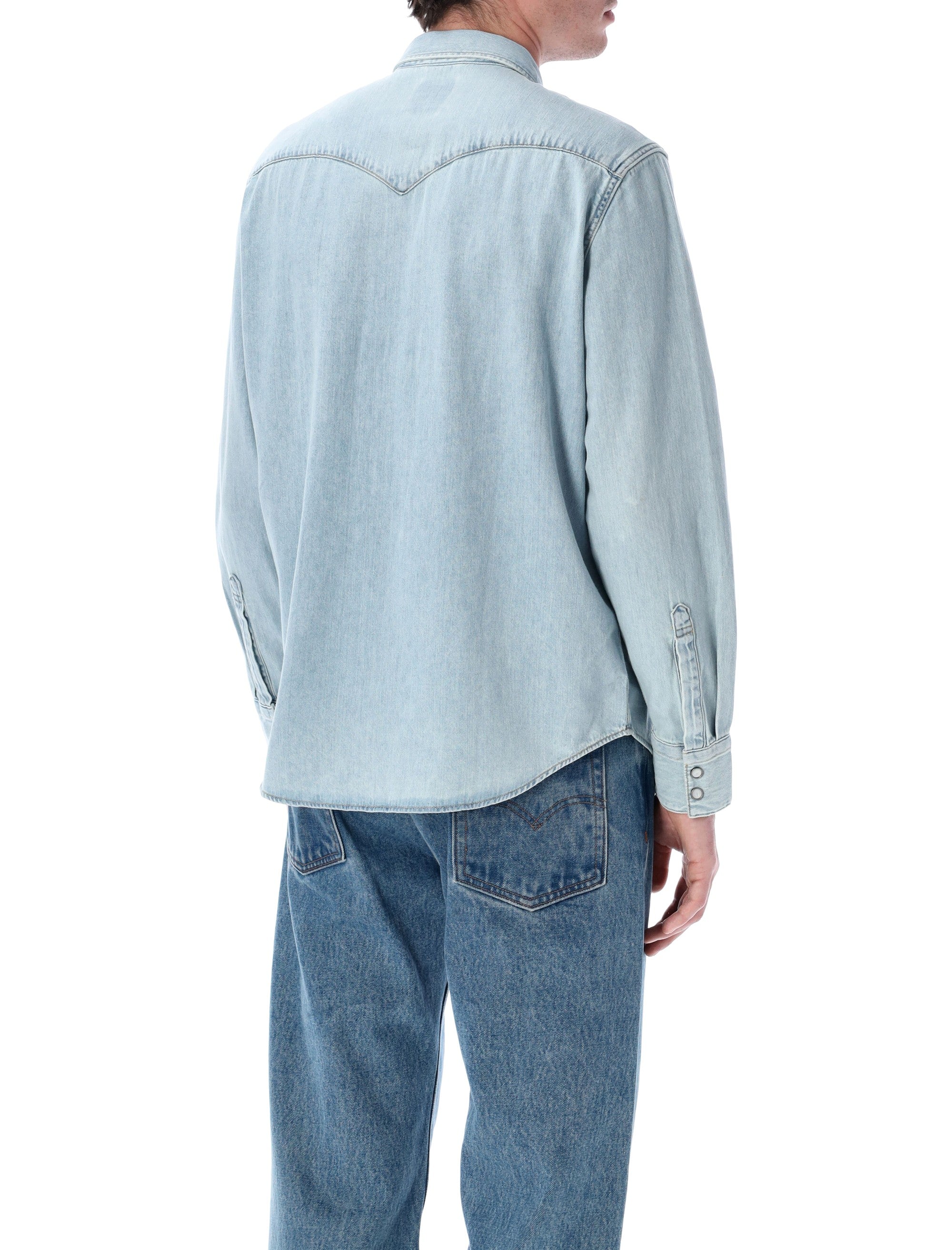 Levis Western denim shirt Light Blue Cotton