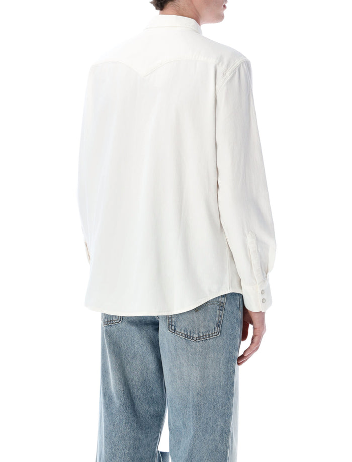 Levis Western denim shirt White Cotton