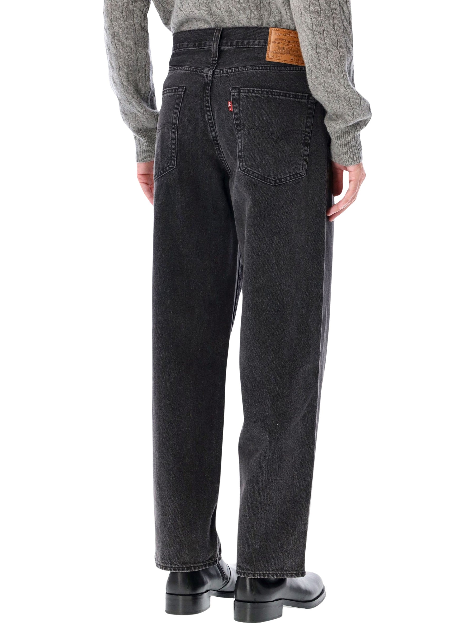 Levis 578 Baggy denim jeans Black Wash Cotton