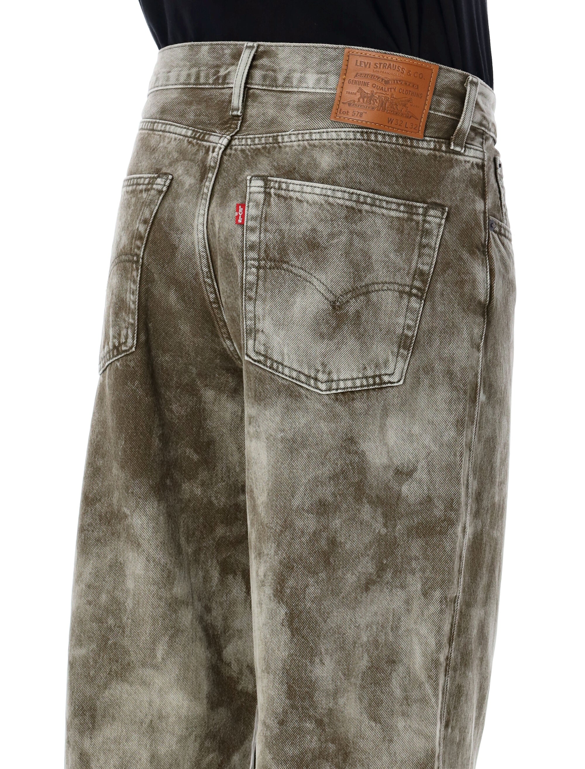 Levis 578 Baggy denim jeans Camo Grey Cotton