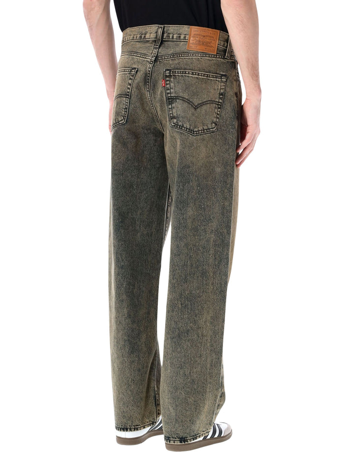 Levis 578 Baggy Denim Jeans Brown Blue Cotton
