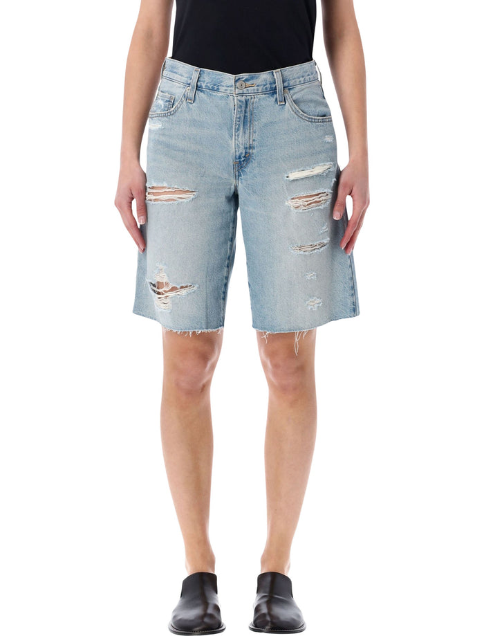 Levis Baggy Dad Jorts Been There Jorkt Light Broken Blue Cotton Short