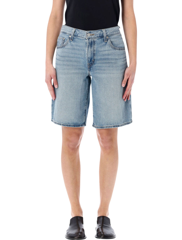 Levis Baggy Dad Jorts We Did It Short Light Blue Cotton