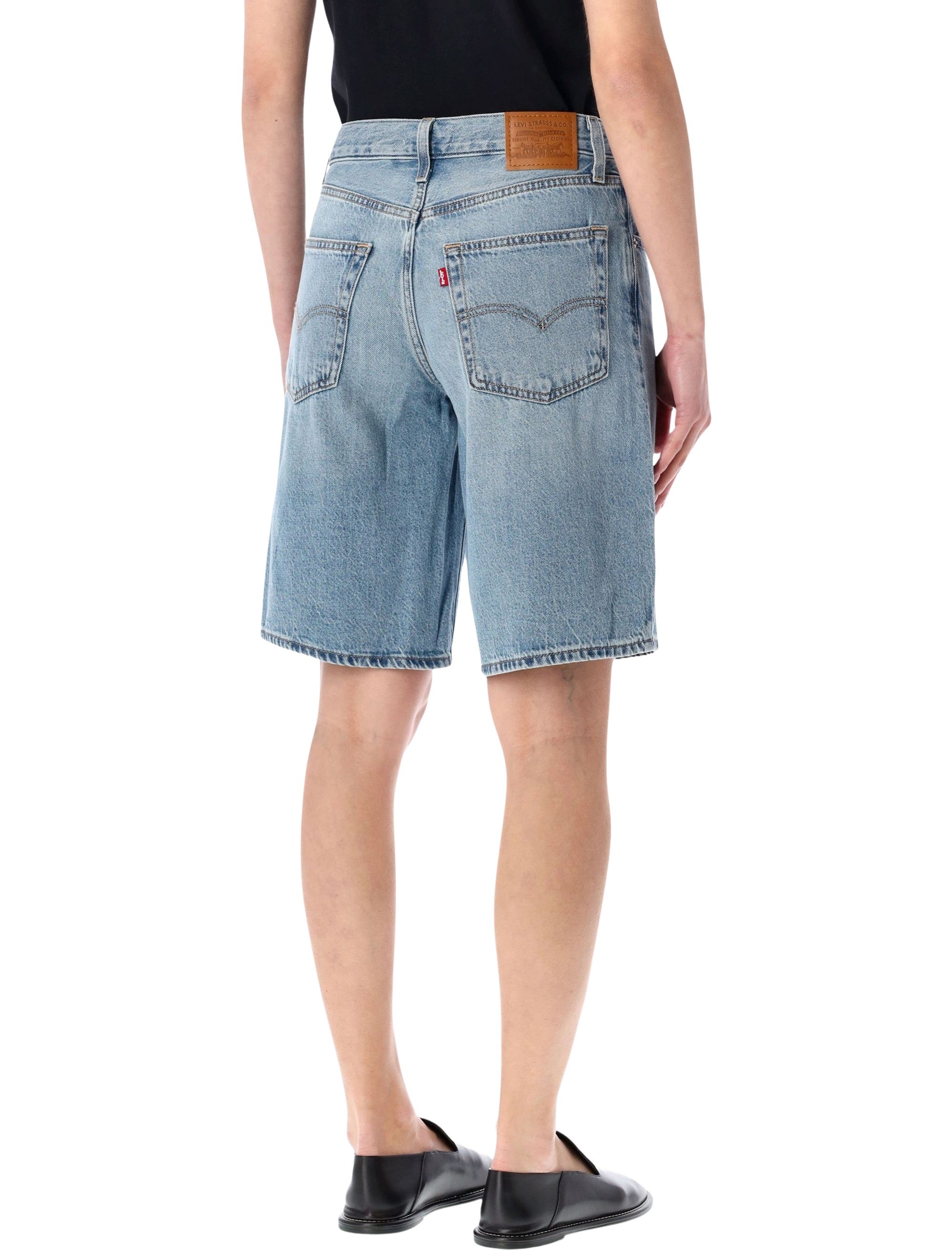 Levis Baggy Dad Jorts We Did It Short Light Blue Cotton