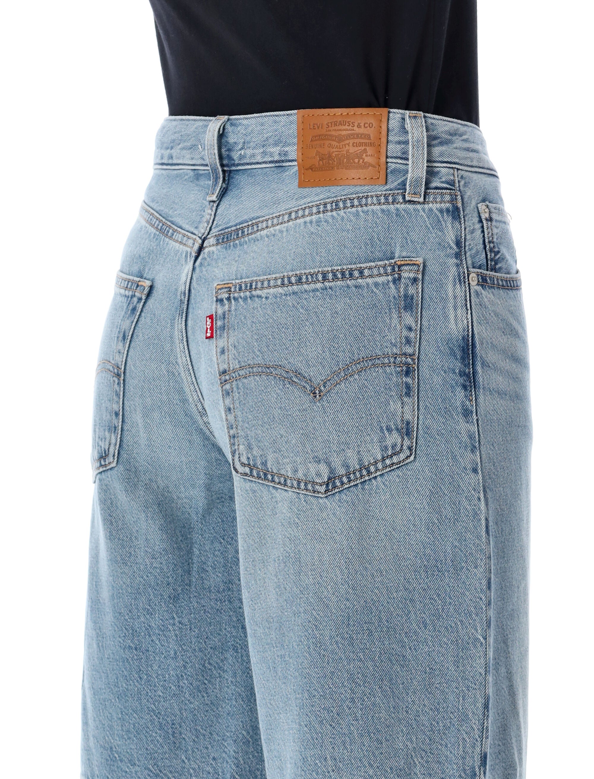 Levis Baggy Dad Jorts We Did It Short Light Blue Cotton