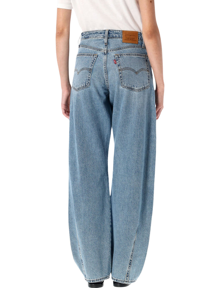 Levis denim Baggy Dad Barrel jeans Easy Days Loght Blue Cotton