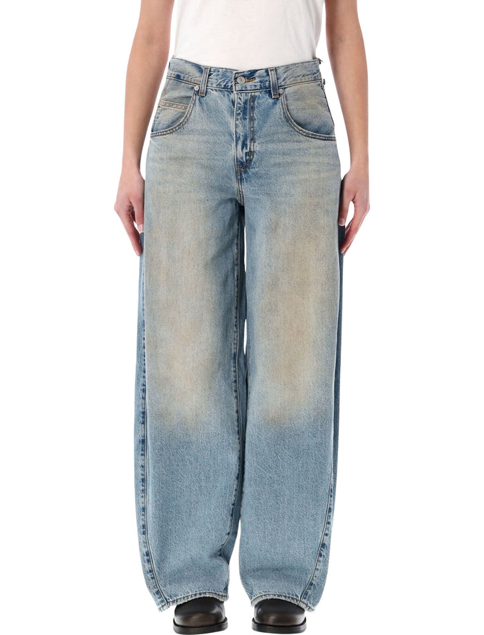 Levis Super Baggy Barrel jeans Off Roading Trucker Dirty Blue Cotton