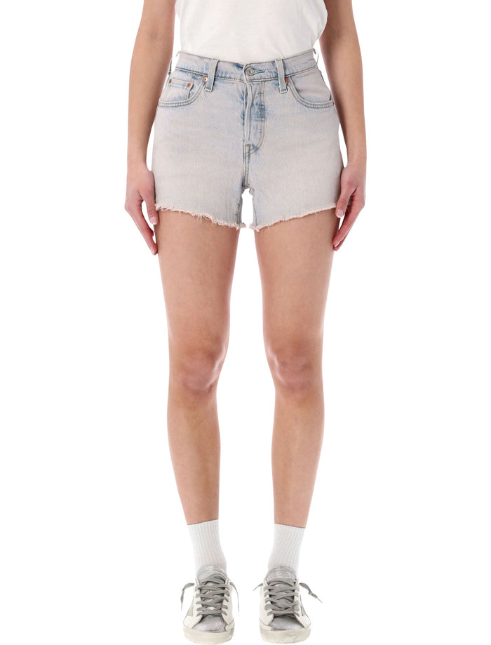 Levis 501® Curve denim shorts Rose Up Raw Hem Cotton