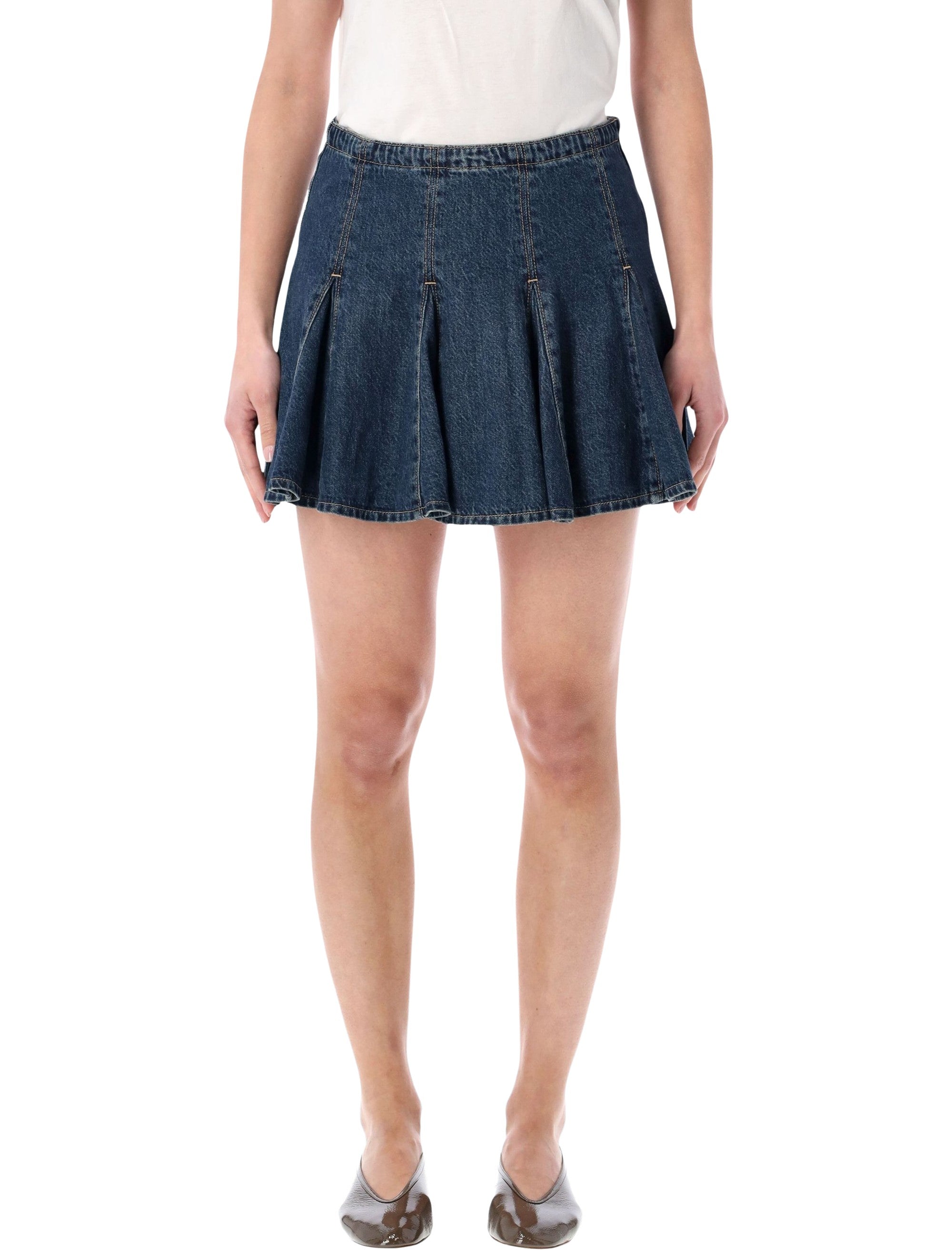 Levis denim mini skirt Fell Off Dark Blue Cotton