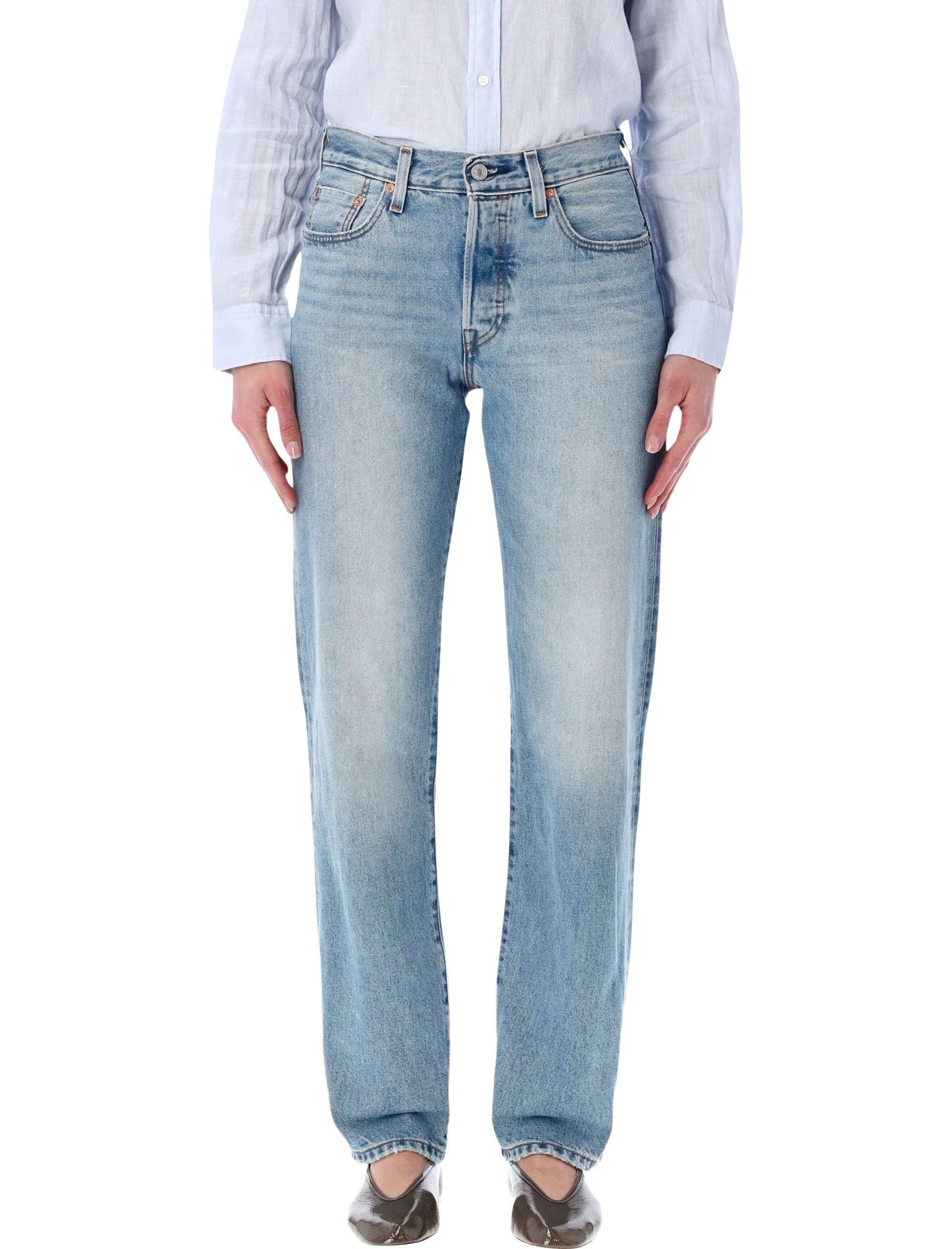 Levis 501® 90s Jeans Hallowed Hour Selvedge Light Blue Cotton
