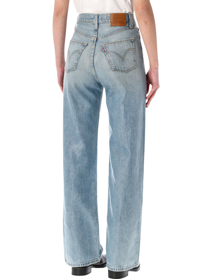 Levis Ribcage wide leg jeans High Gloss Cotton